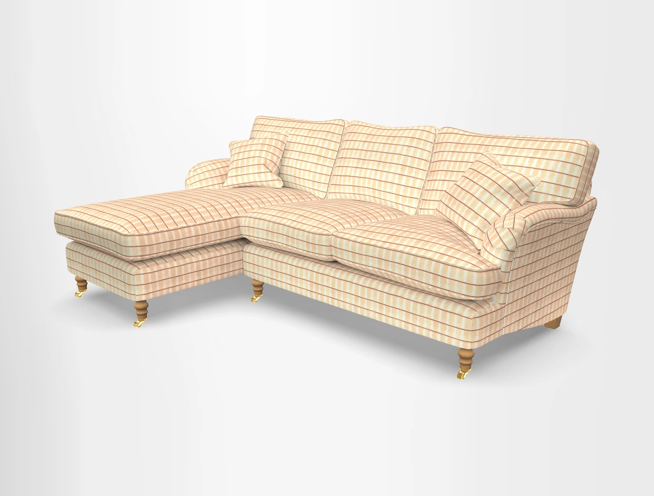 Alwinton chaise LHF in Floral Linen Lela Mystery