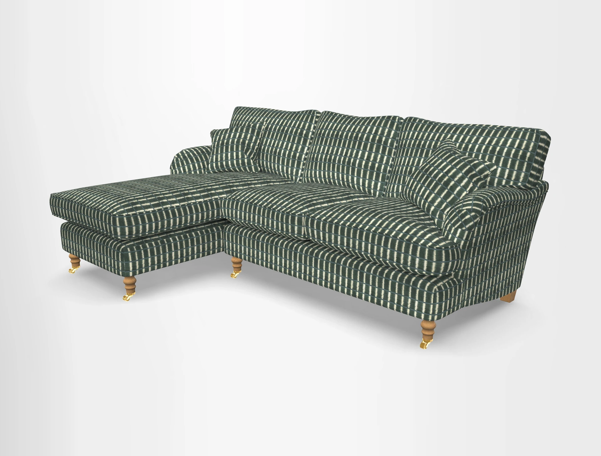 Alwinton chaise LHF in Floral Linen Lela Mystery