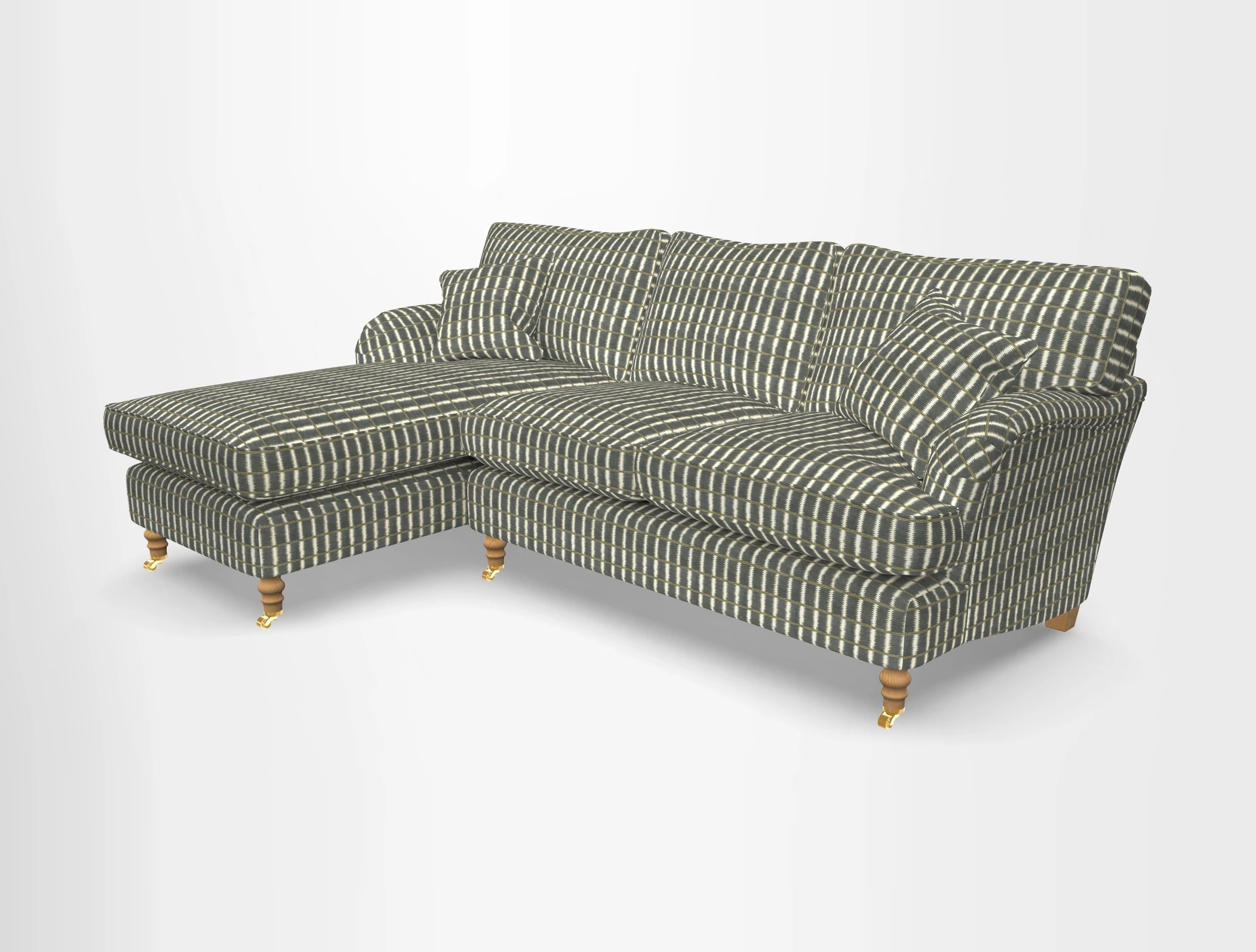 Alwinton chaise LHF in Floral Linen Lela Mystery