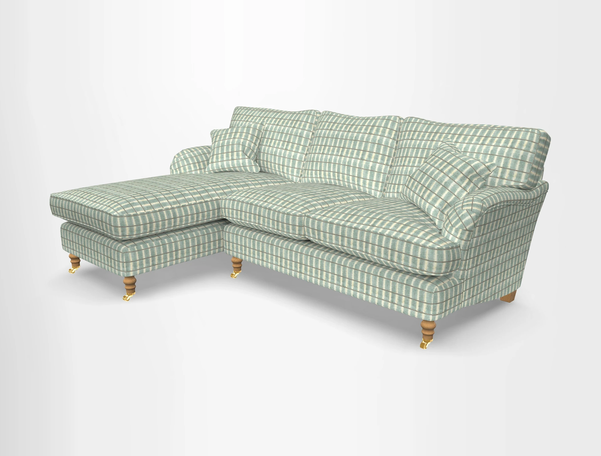 Alwinton chaise LHF in Floral Linen Lela Mystery