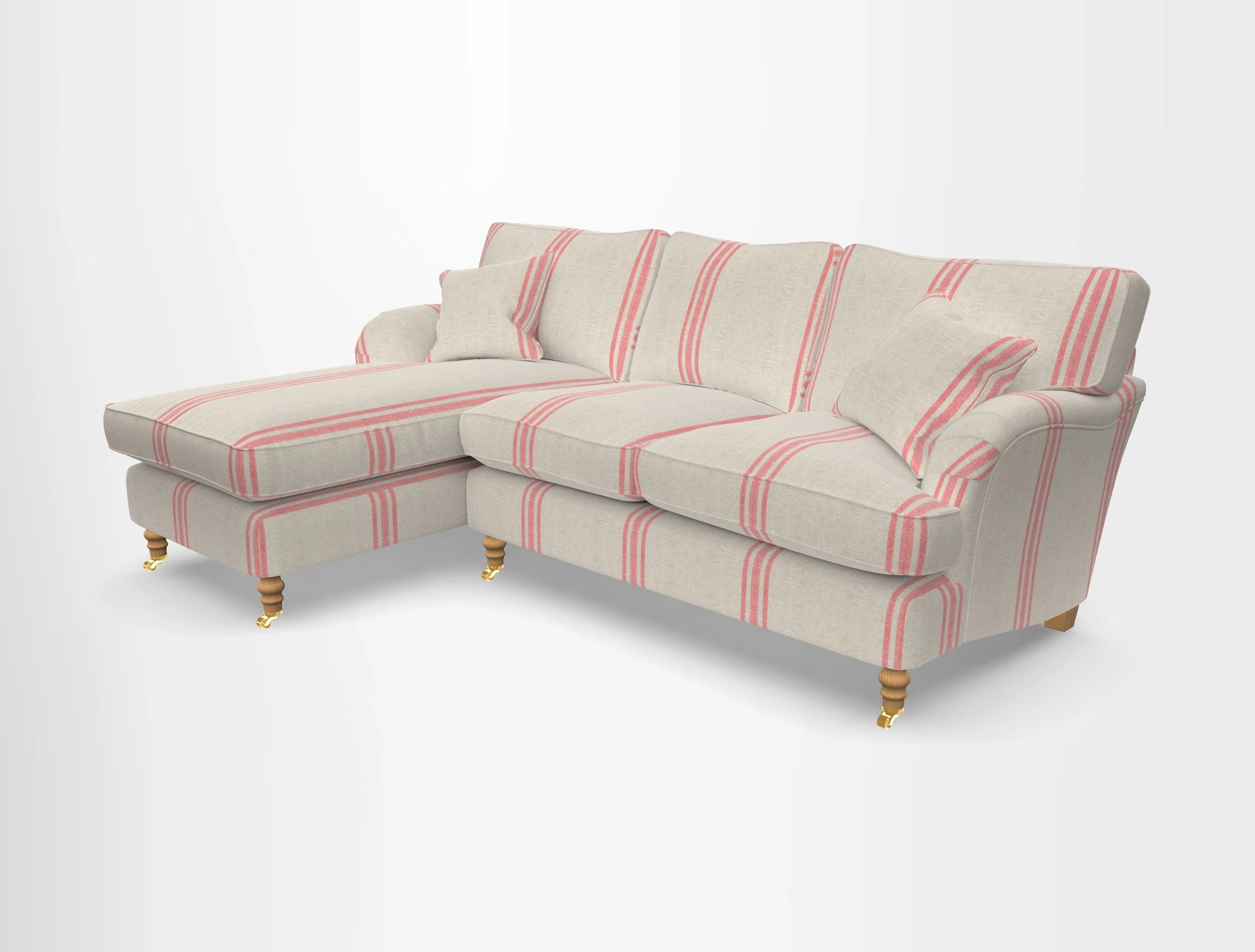 Alwinton chaise LHF in Floral Linen Lela Mystery