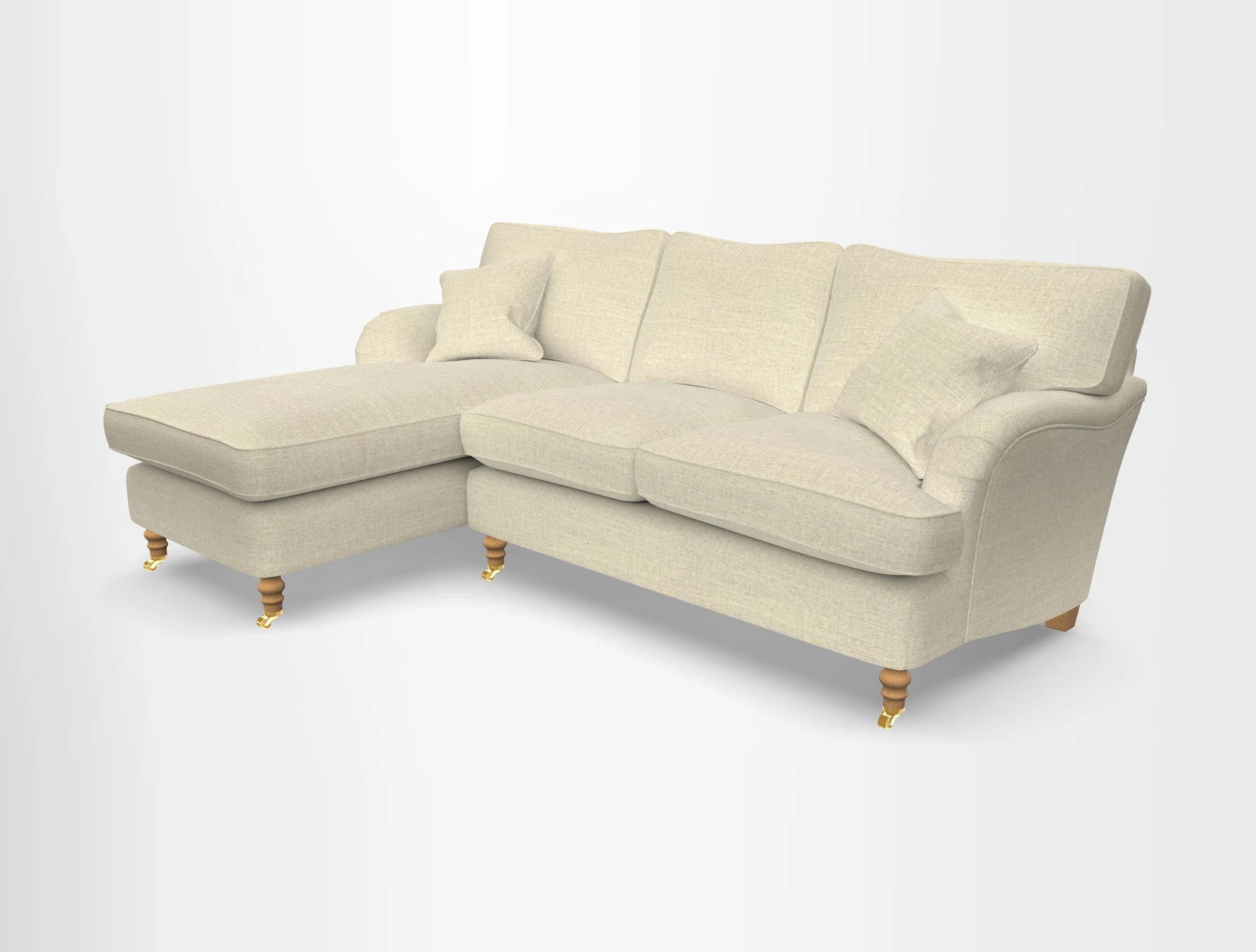 Alwinton chaise LHF in Floral Linen Lela Mystery