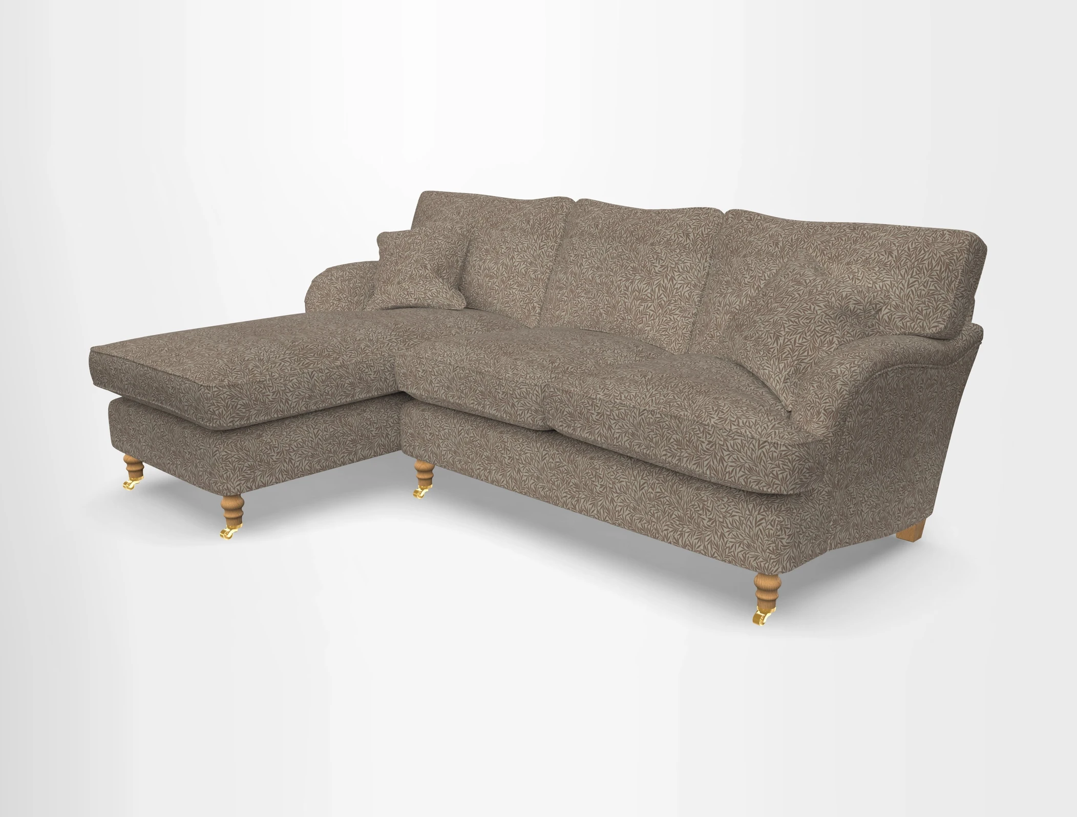 Alwinton chaise LHF in Floral Linen Lela Mystery