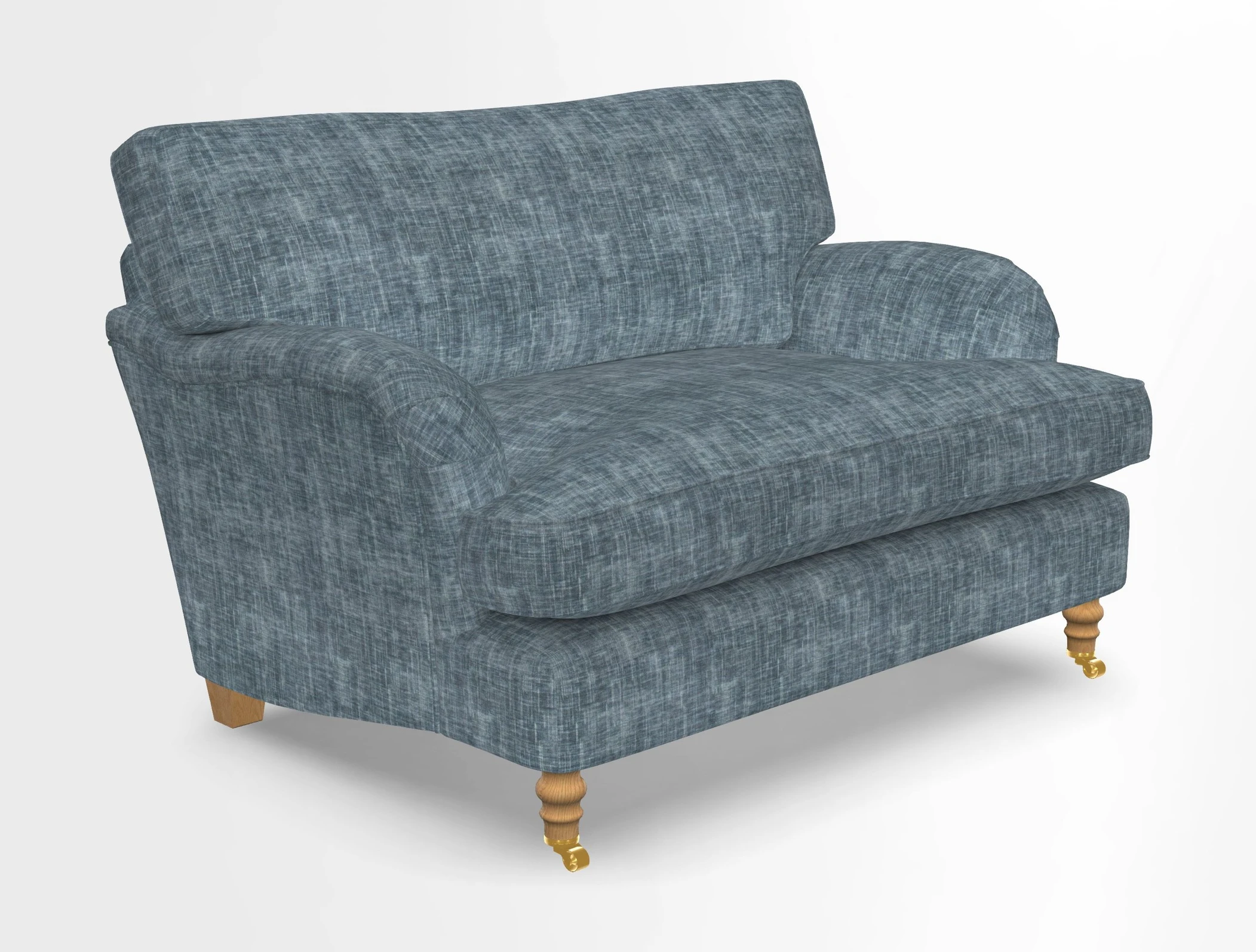 Alwinton snuggler in Lumino Velvet Wine