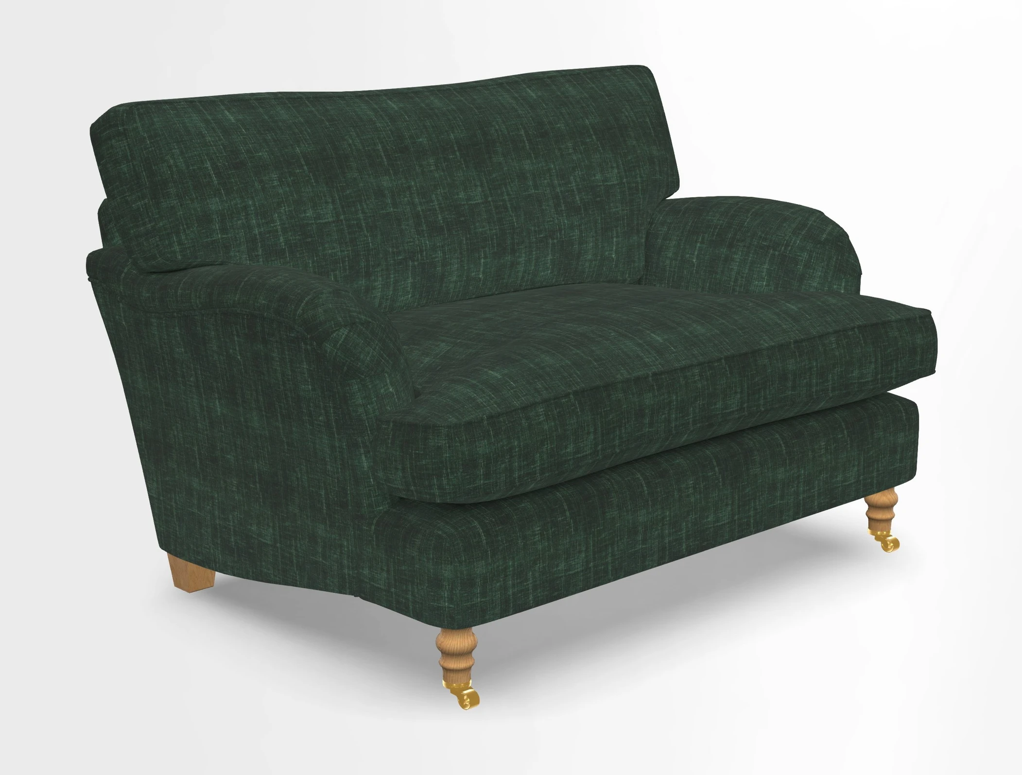 Alwinton snuggler in Lumino Velvet Wine