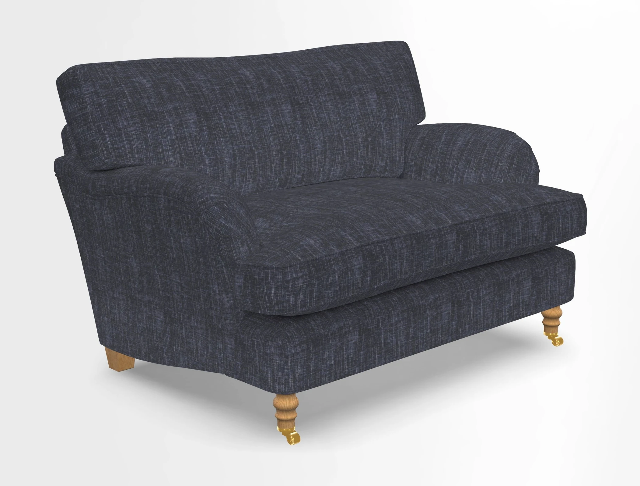 Alwinton snuggler in Lumino Velvet Wine
