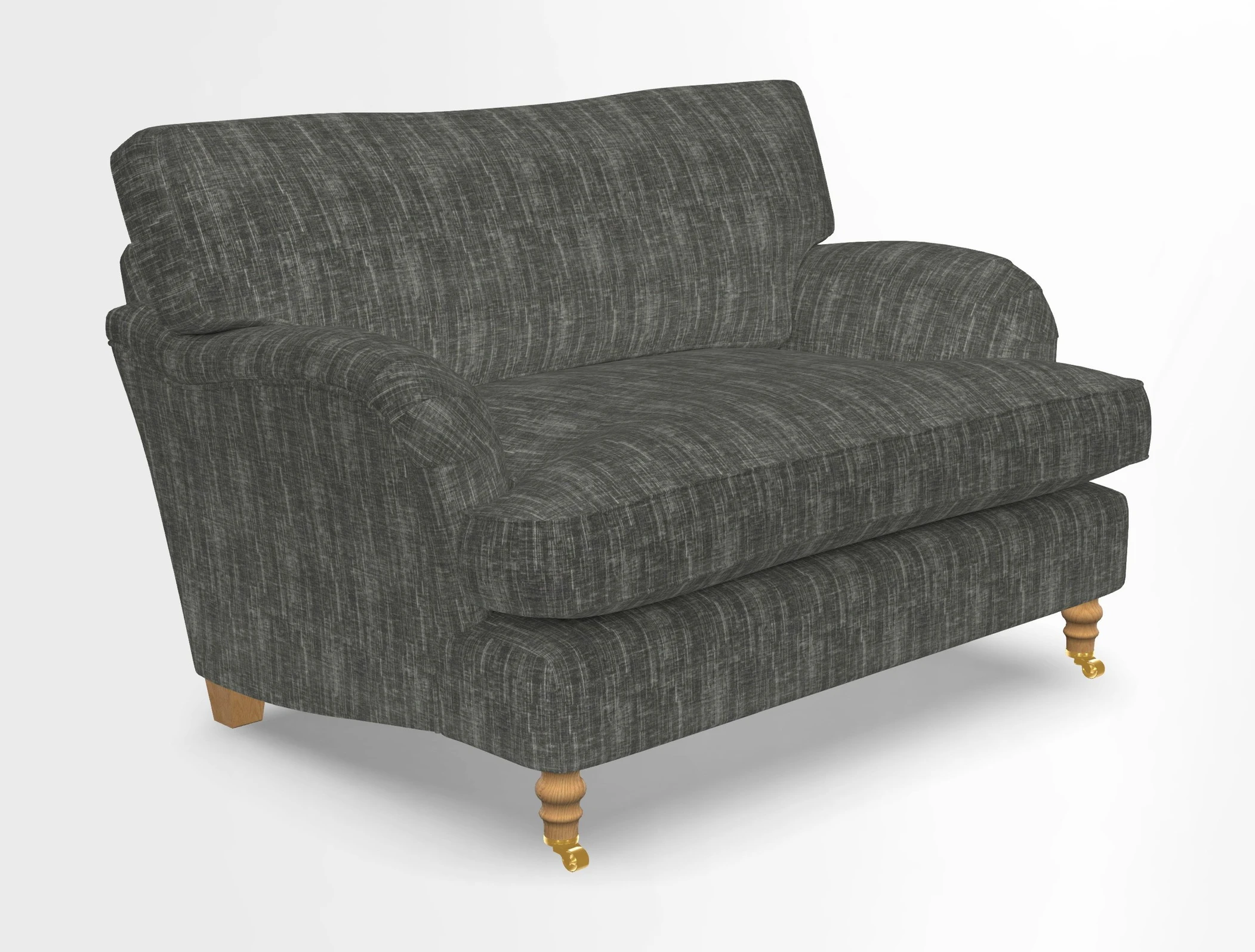 Alwinton snuggler in Lumino Velvet Wine