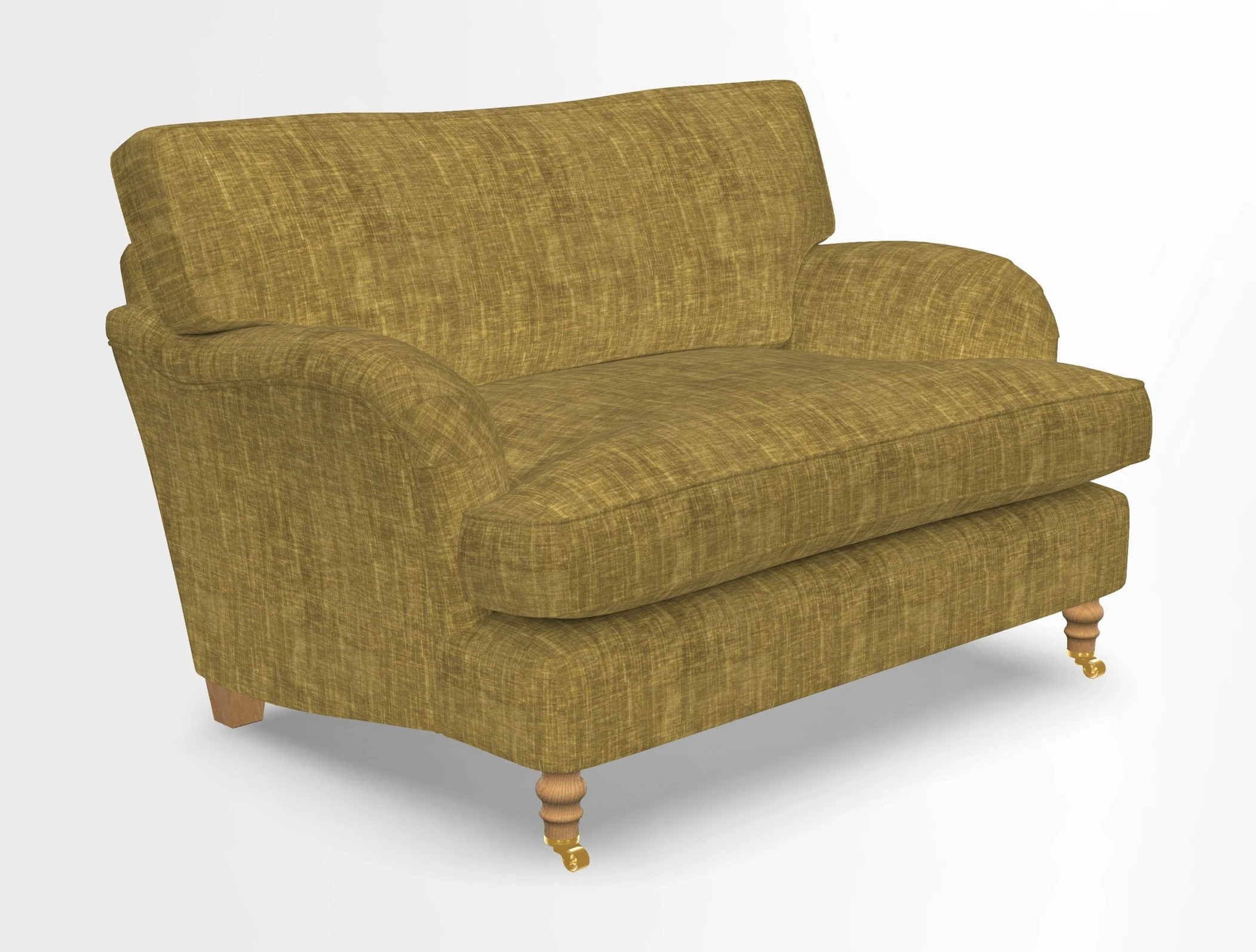 Alwinton snuggler in Lumino Velvet Wine
