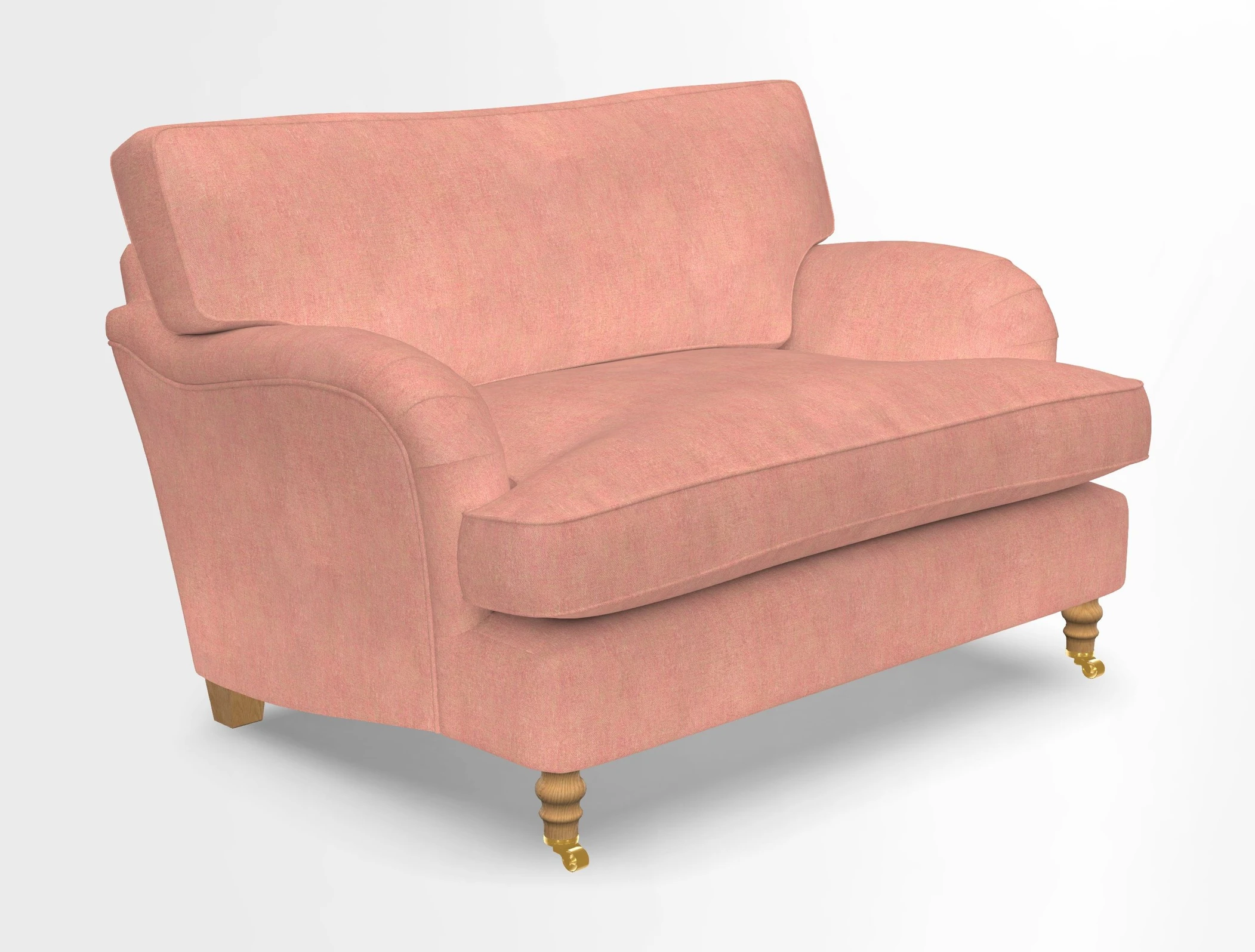 Alwinton snuggler in Lumino Velvet Wine
