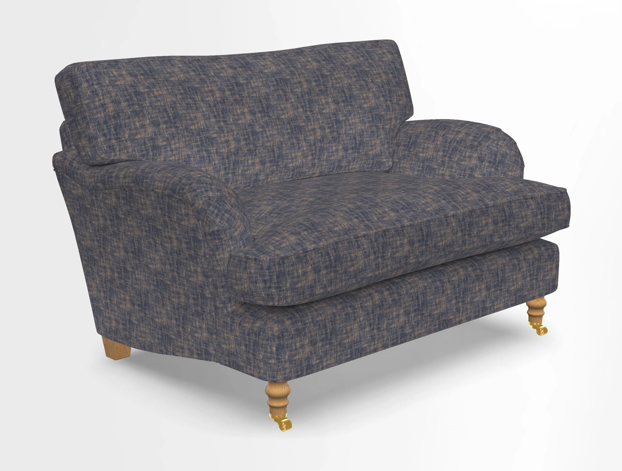 Alwinton snuggler in Lumino Velvet Wine
