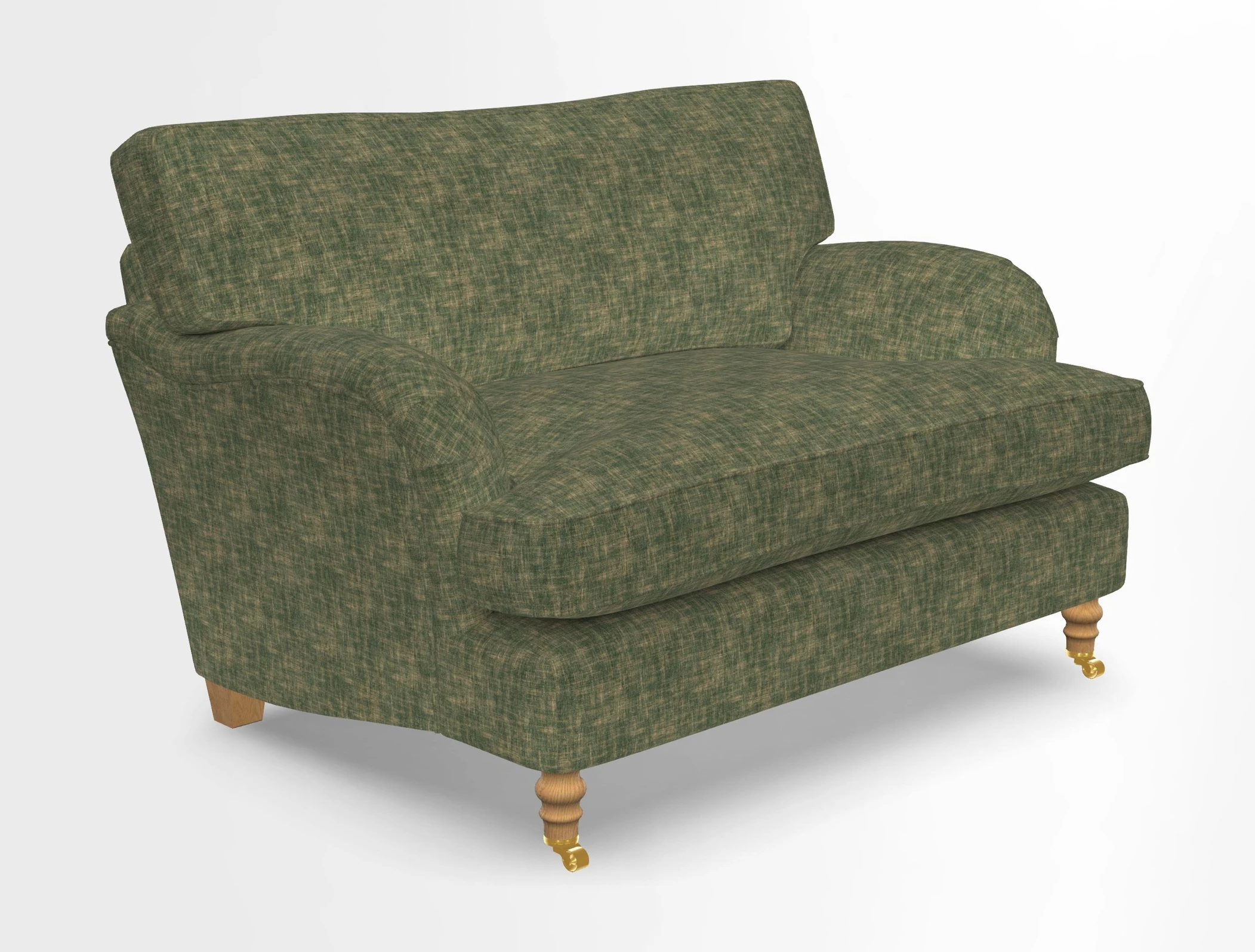 Alwinton snuggler in Lumino Velvet Wine
