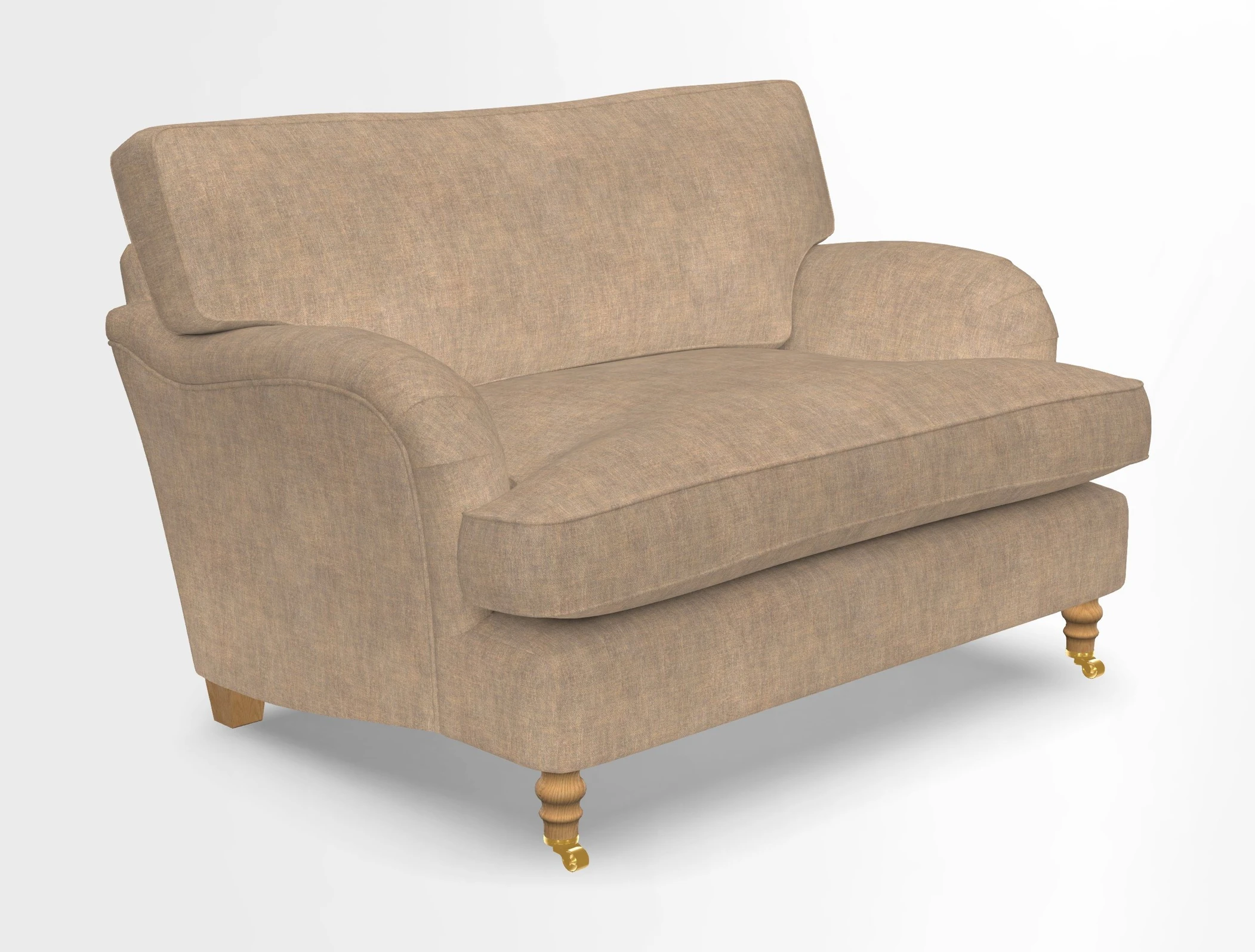 Alwinton snuggler in Lumino Velvet Wine
