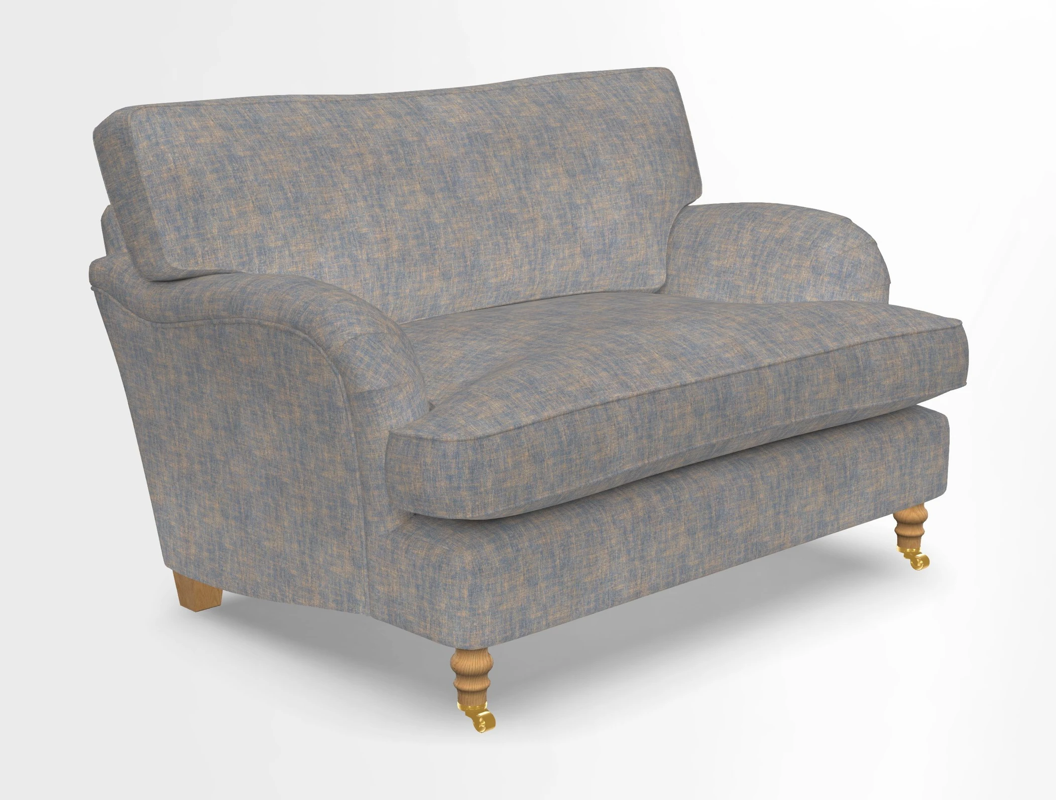 Alwinton snuggler in Lumino Velvet Wine