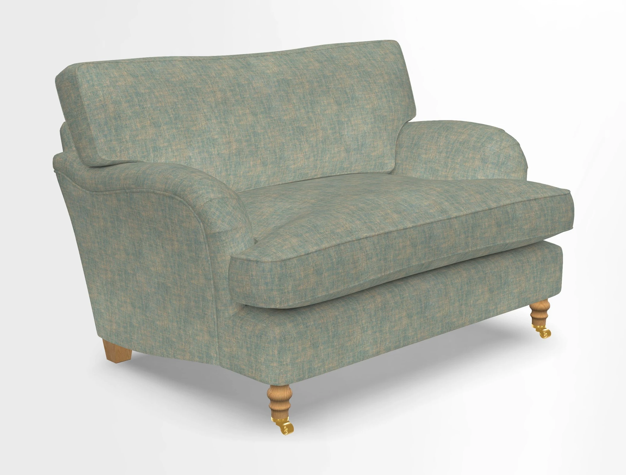 Alwinton snuggler in Lumino Velvet Wine