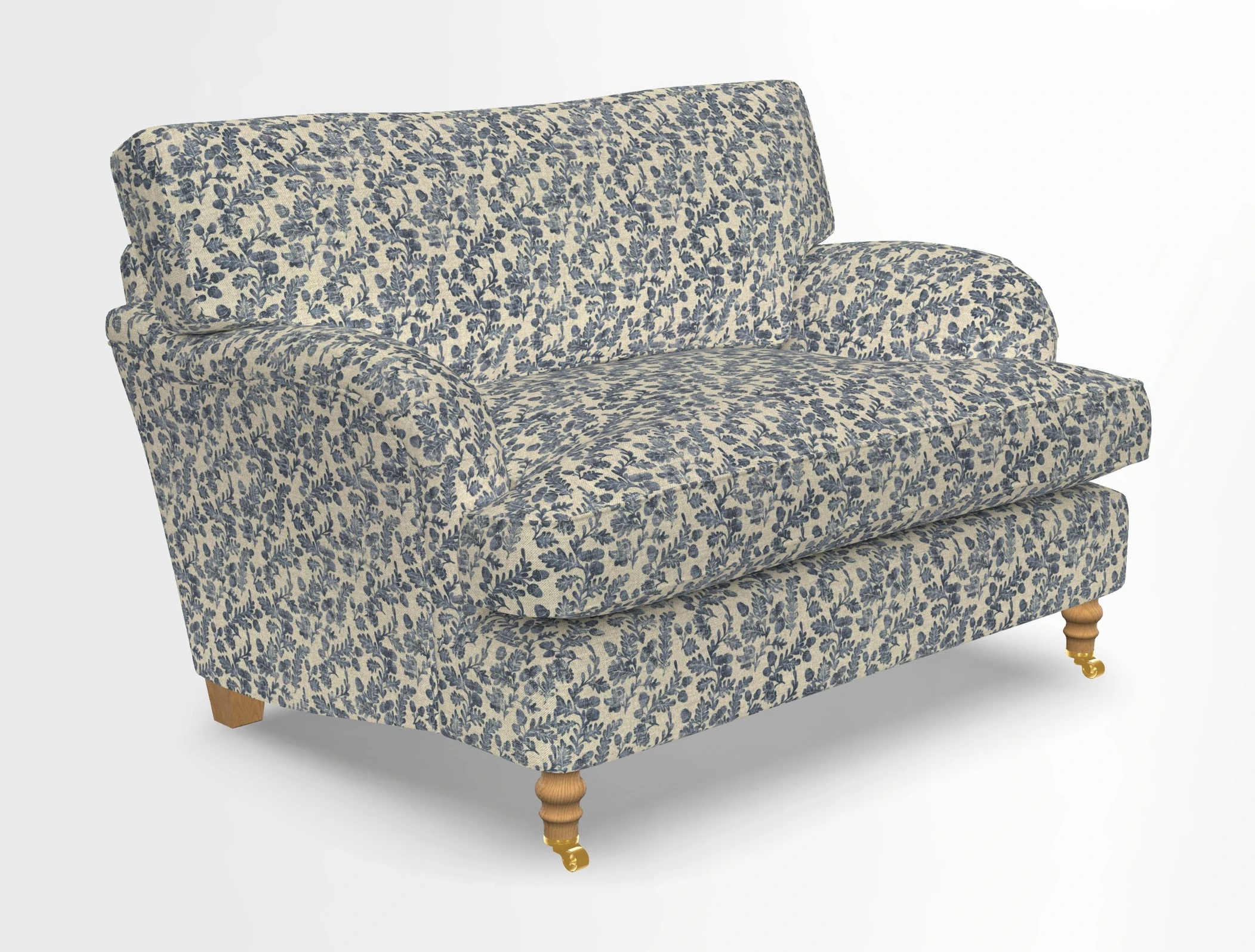 Alwinton snuggler in Lumino Velvet Wine