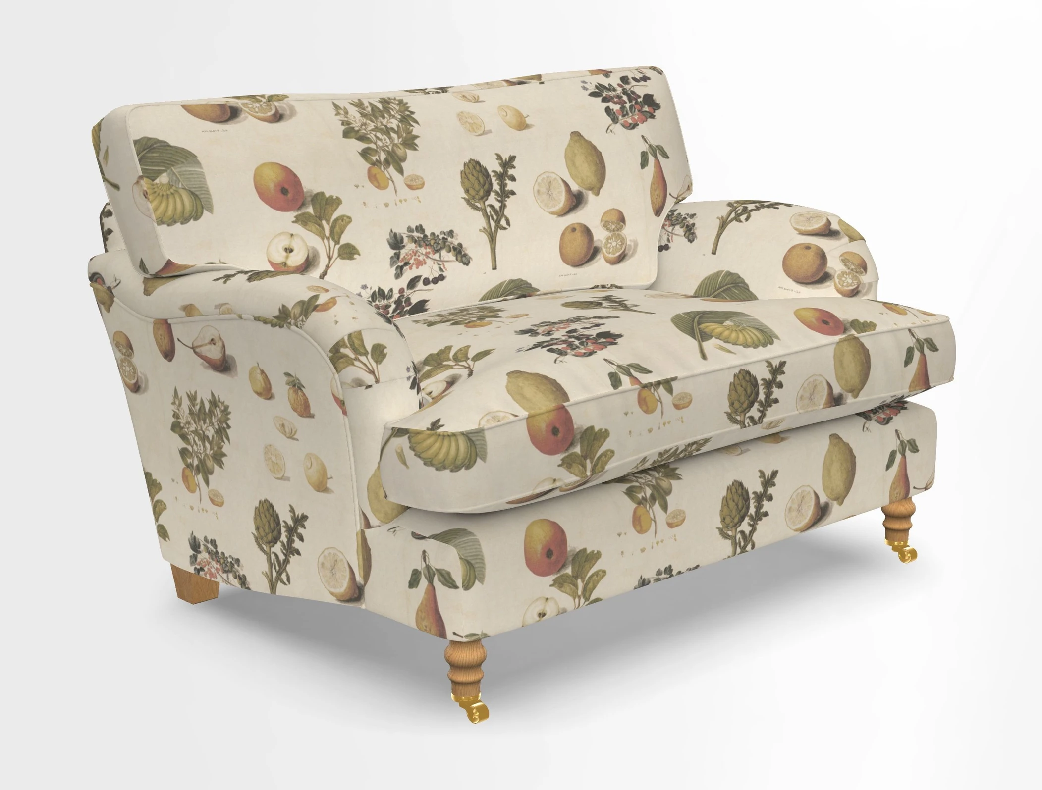 Alwinton snuggler in Lumino Velvet Wine