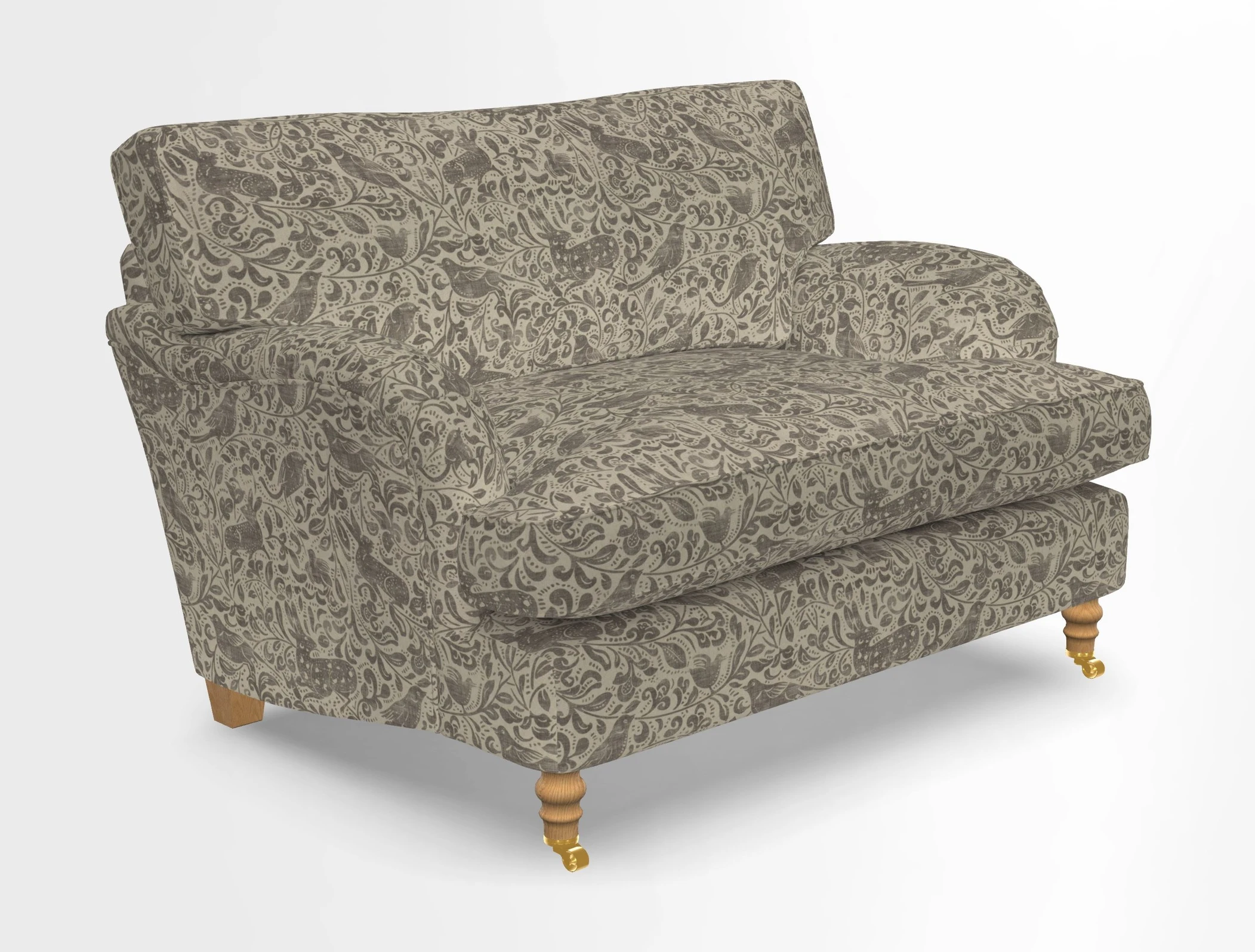 Alwinton snuggler in Lumino Velvet Wine