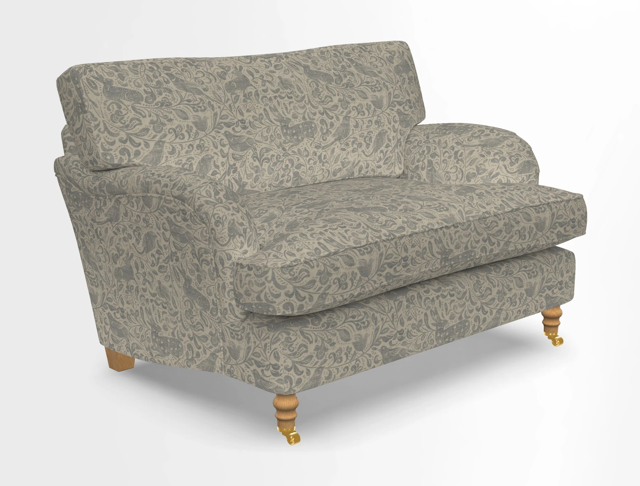 Alwinton snuggler in Lumino Velvet Wine