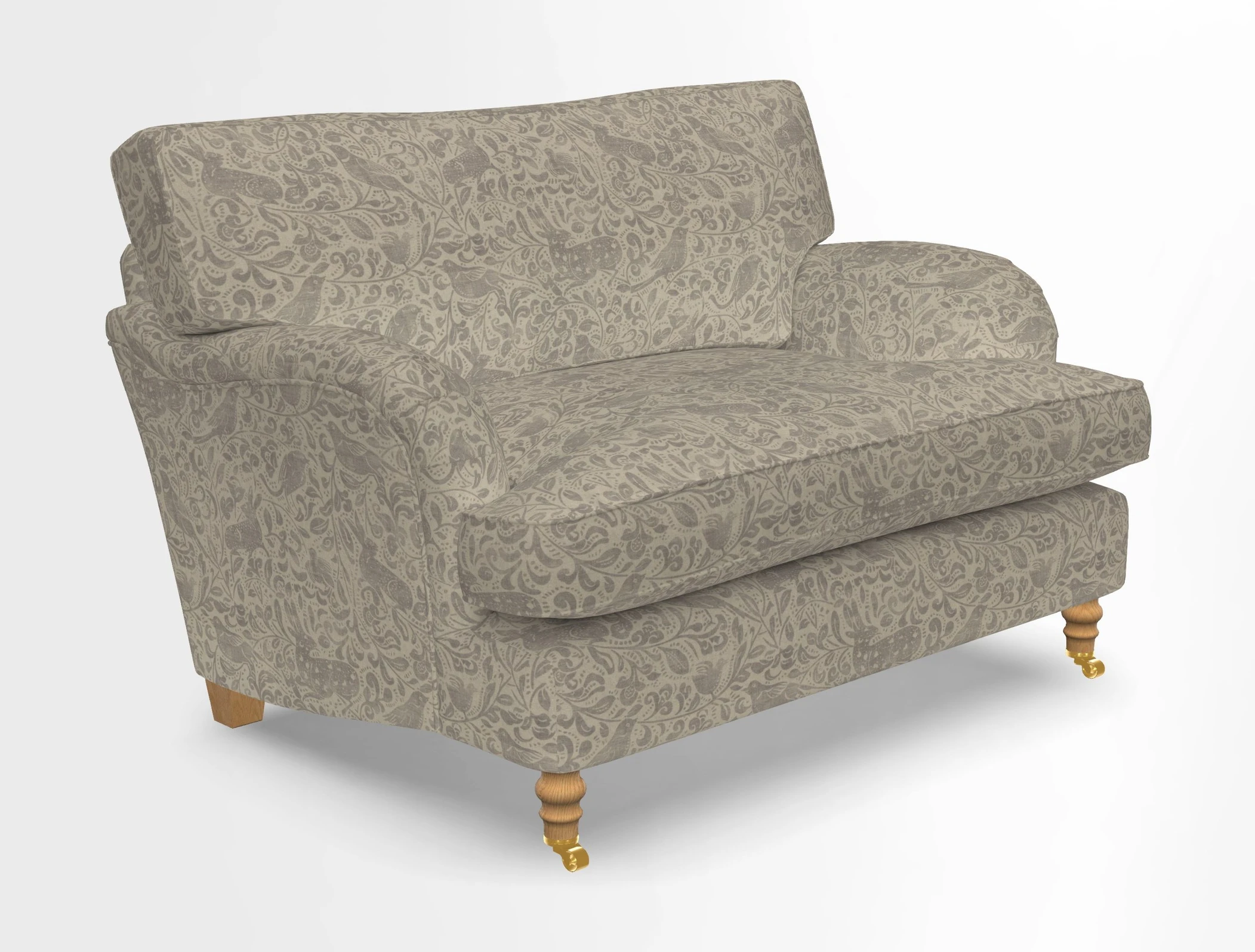 Alwinton snuggler in Lumino Velvet Wine