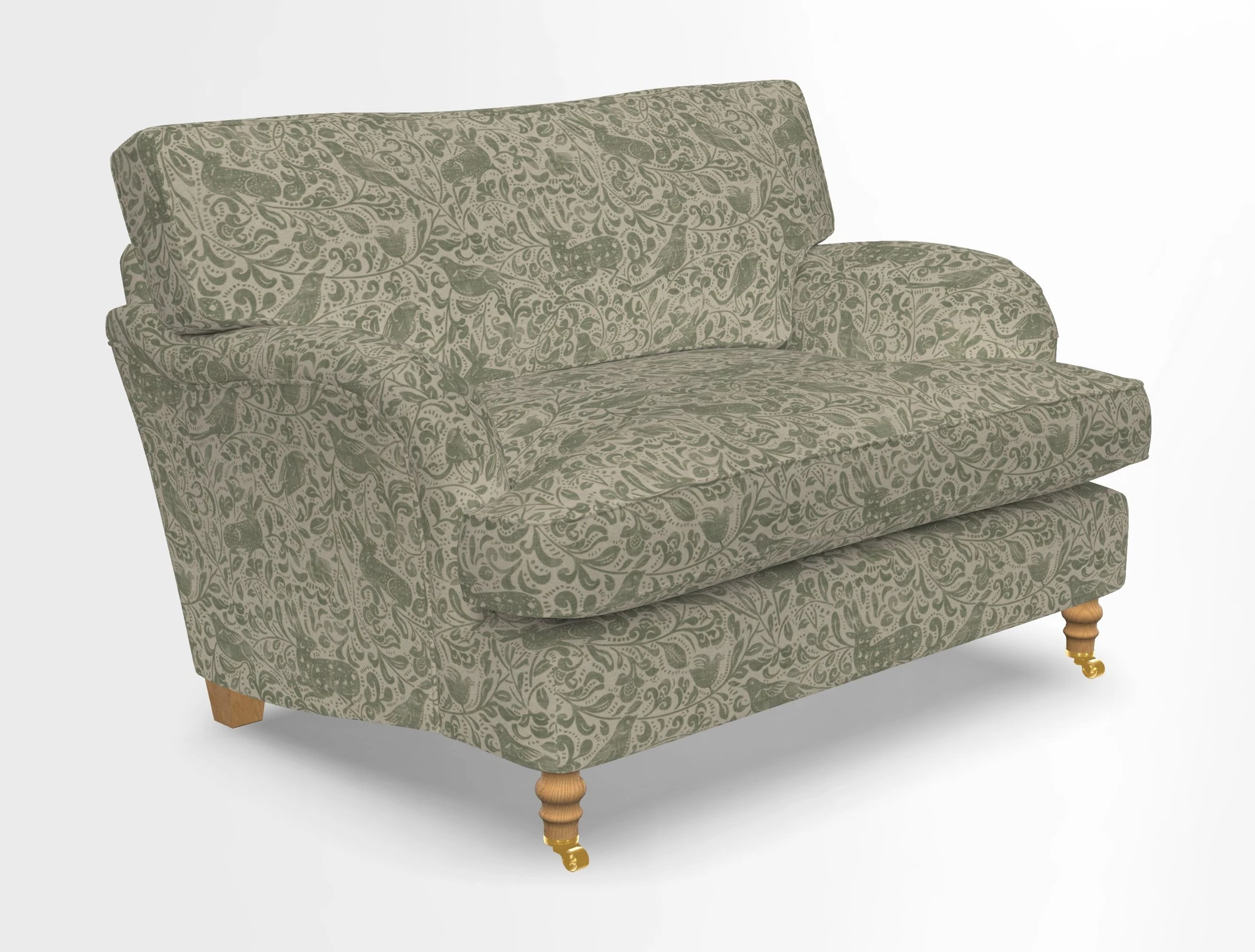 Alwinton snuggler in Lumino Velvet Wine