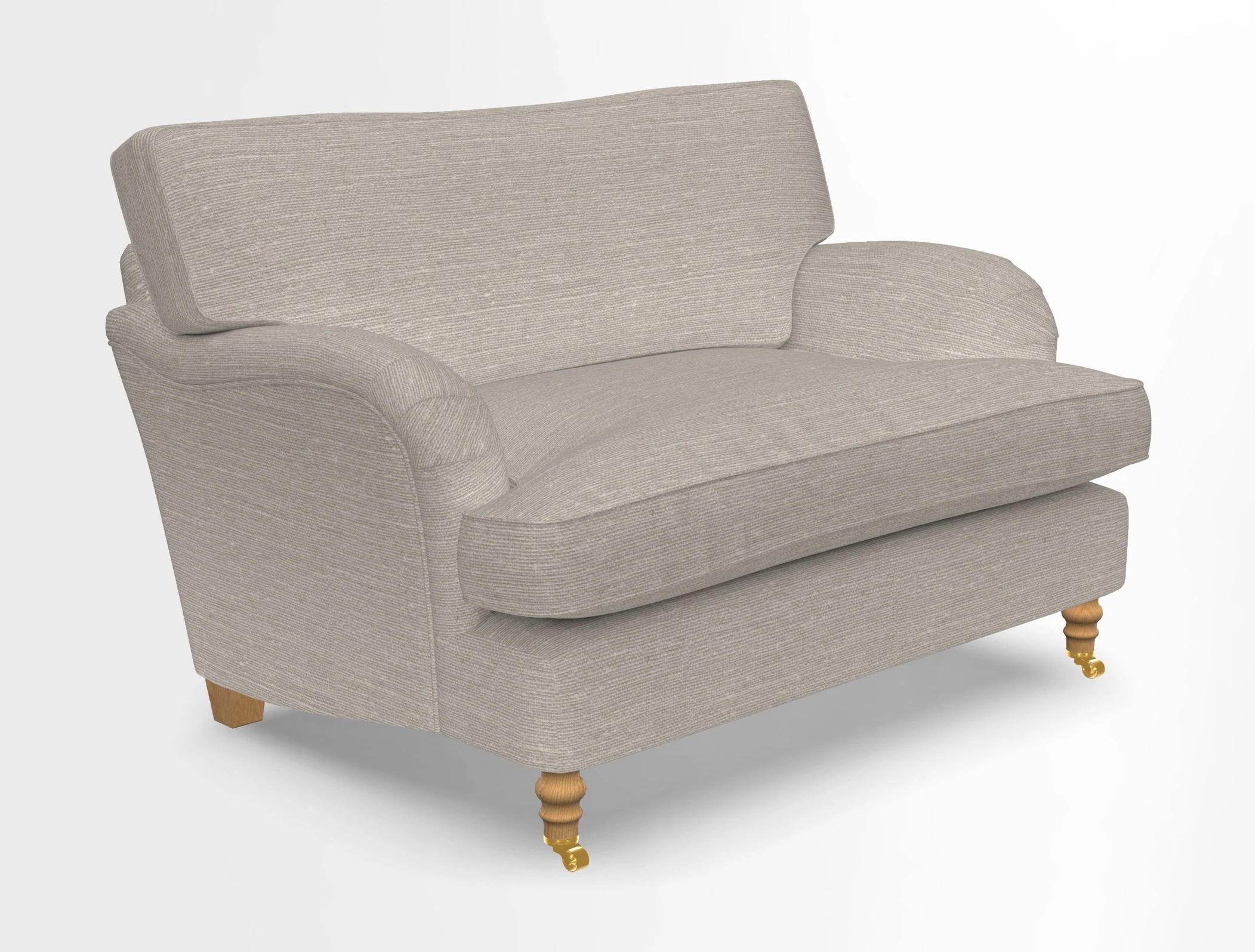 Alwinton snuggler in Lumino Velvet Wine