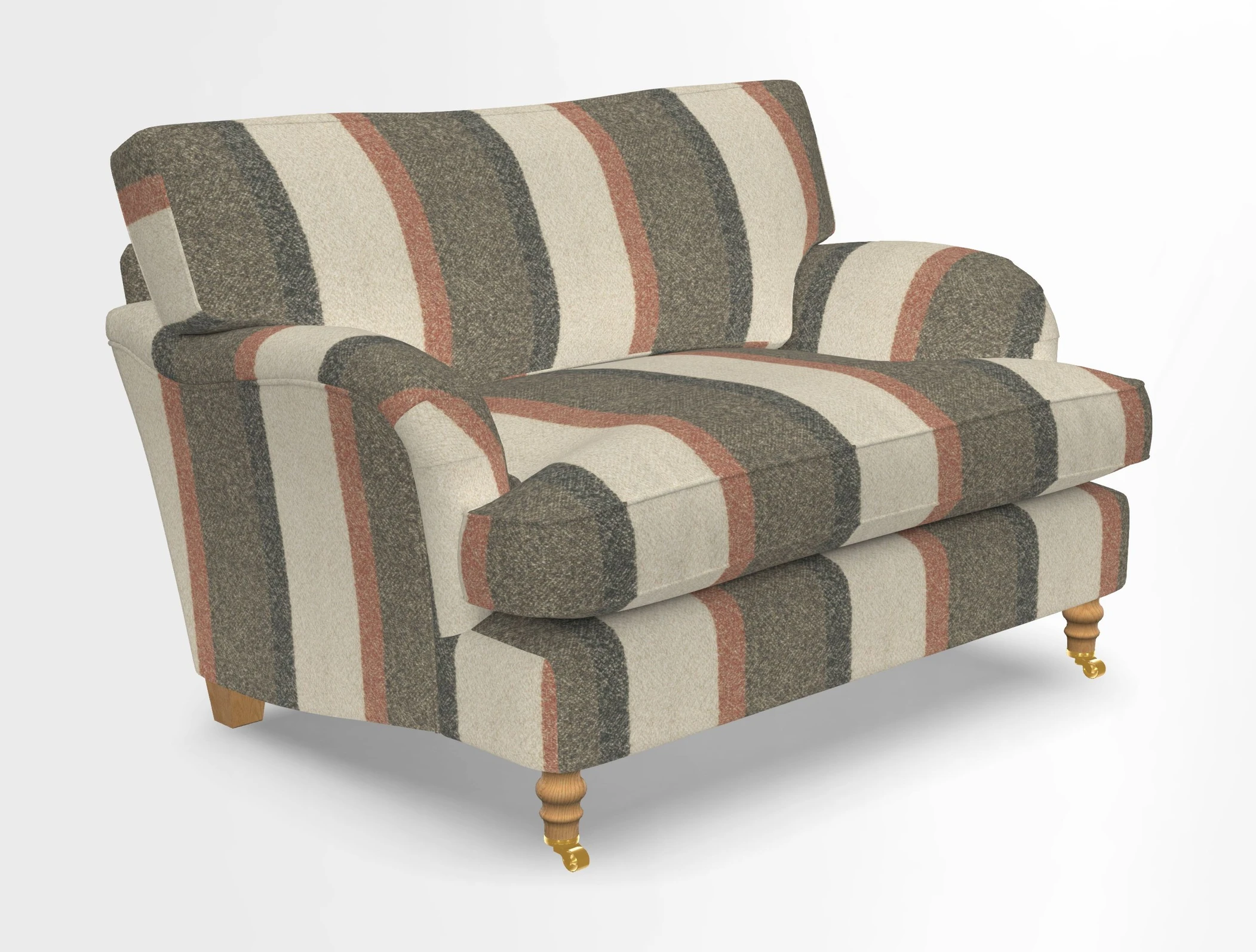 Alwinton snuggler in Lumino Velvet Wine