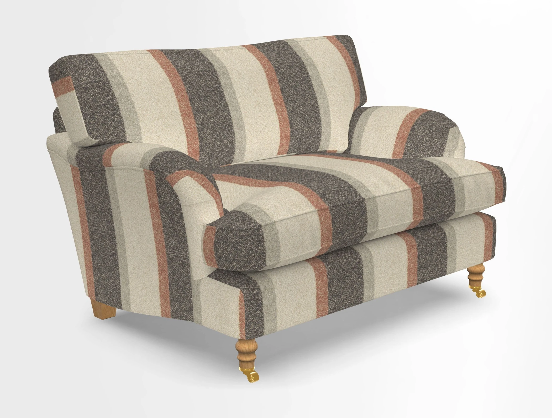 Alwinton snuggler in Lumino Velvet Wine