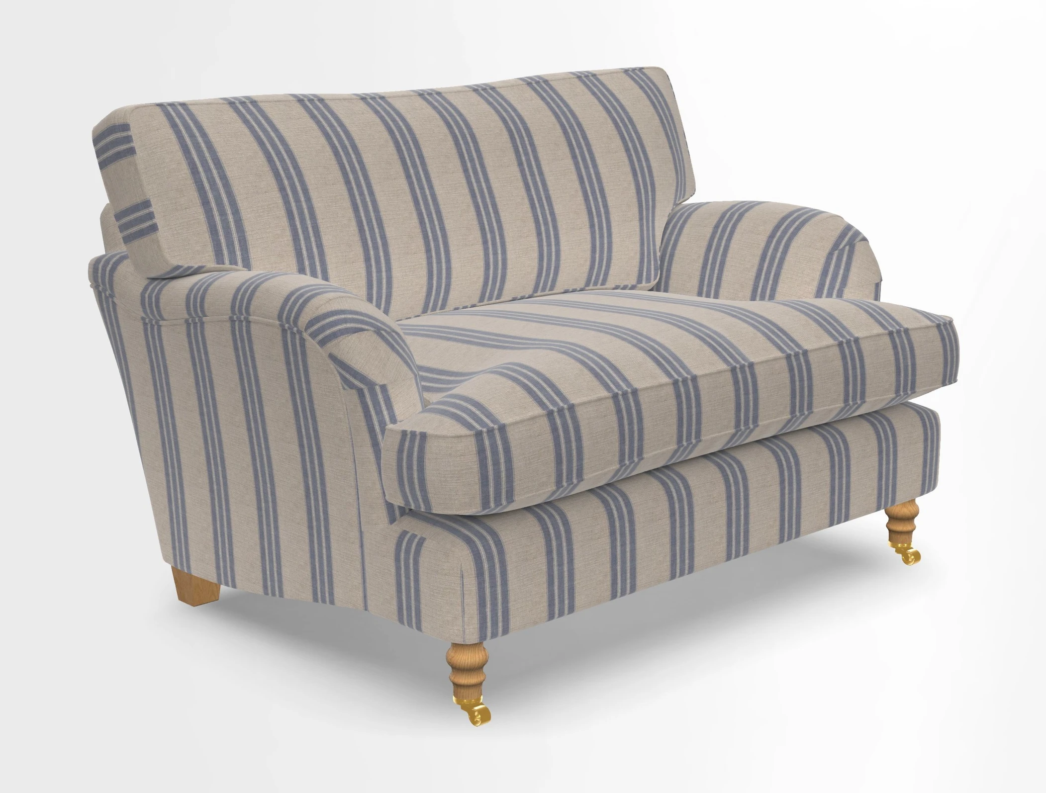 Alwinton snuggler in Lumino Velvet Wine