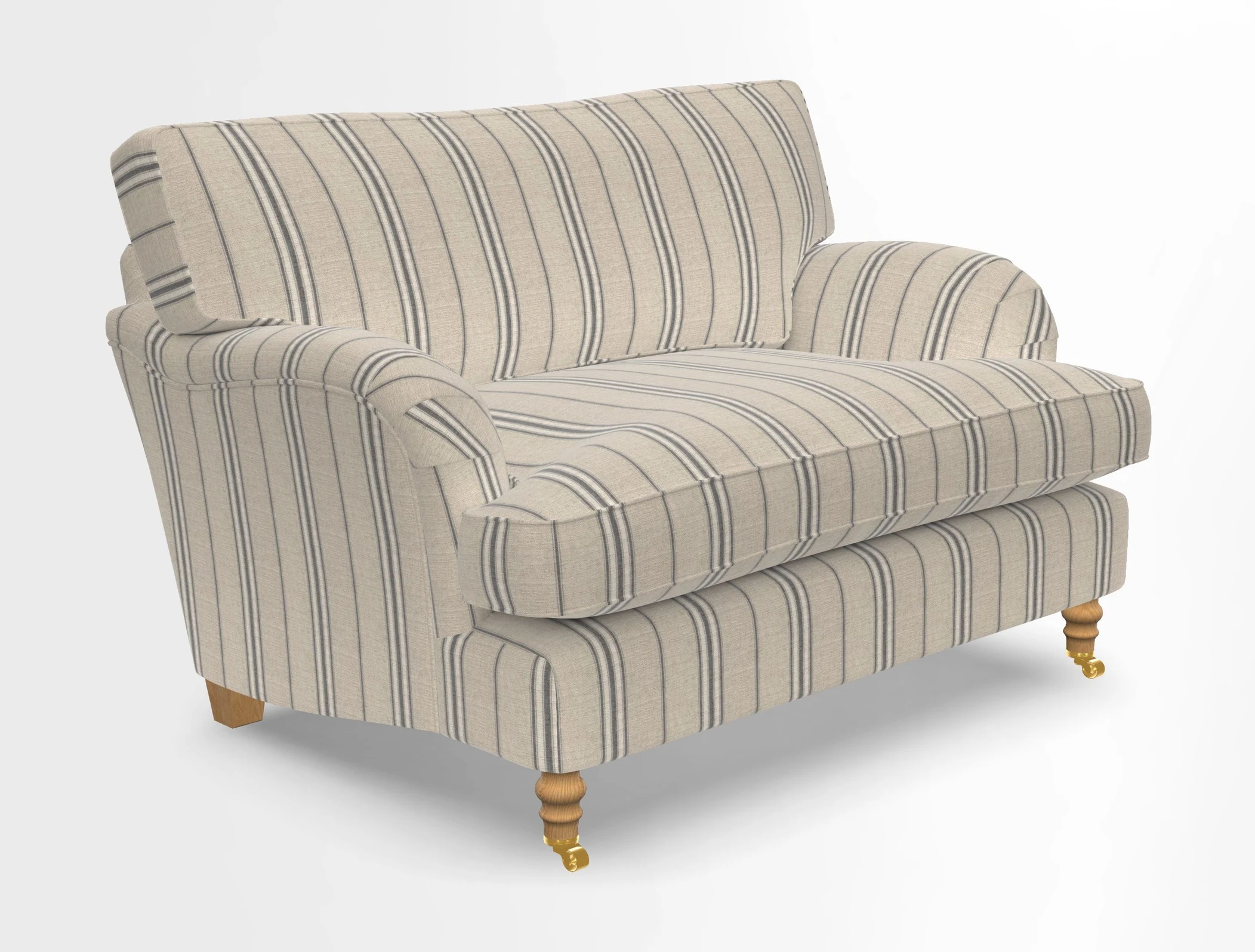 Alwinton snuggler in Lumino Velvet Wine