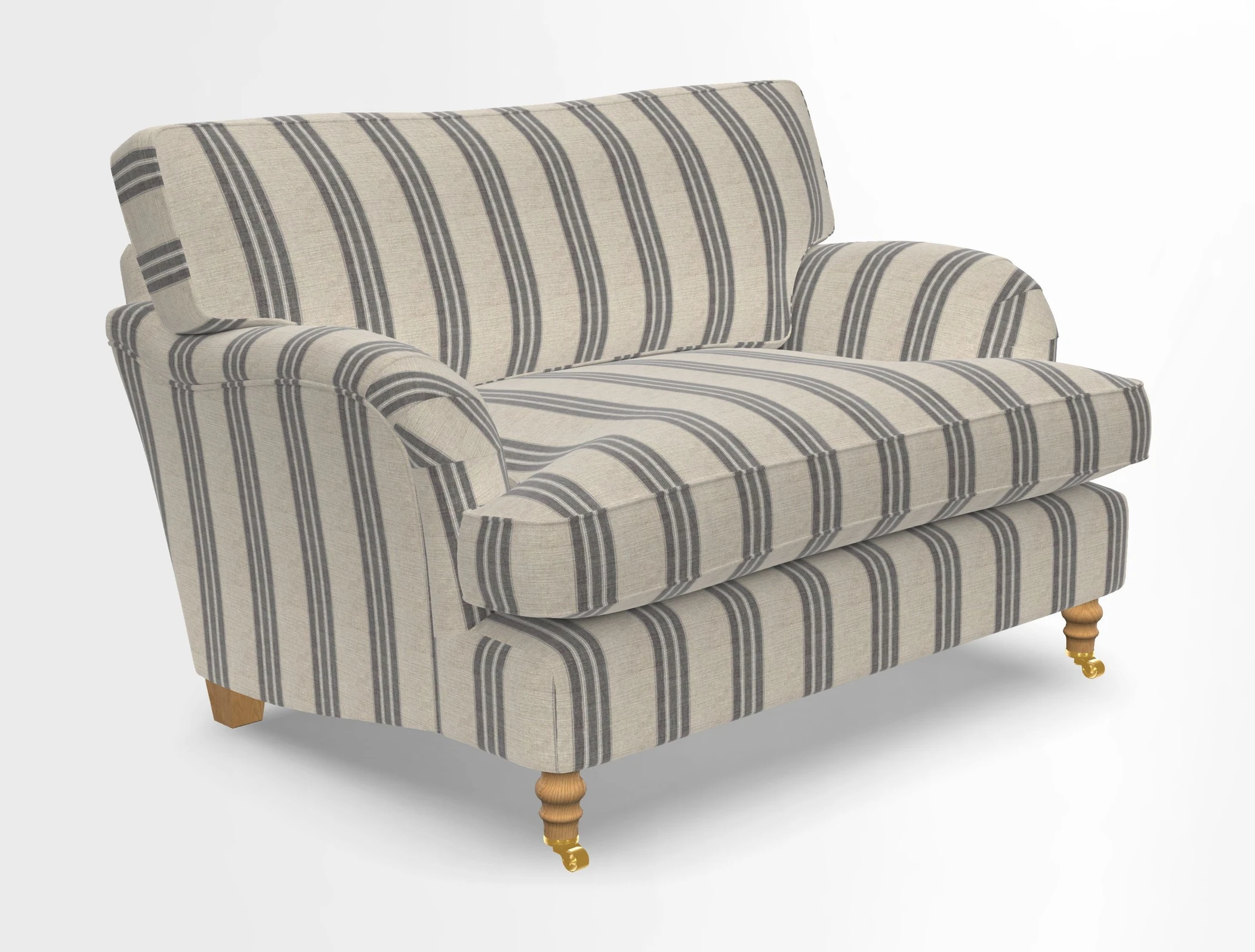 Alwinton snuggler in Lumino Velvet Wine