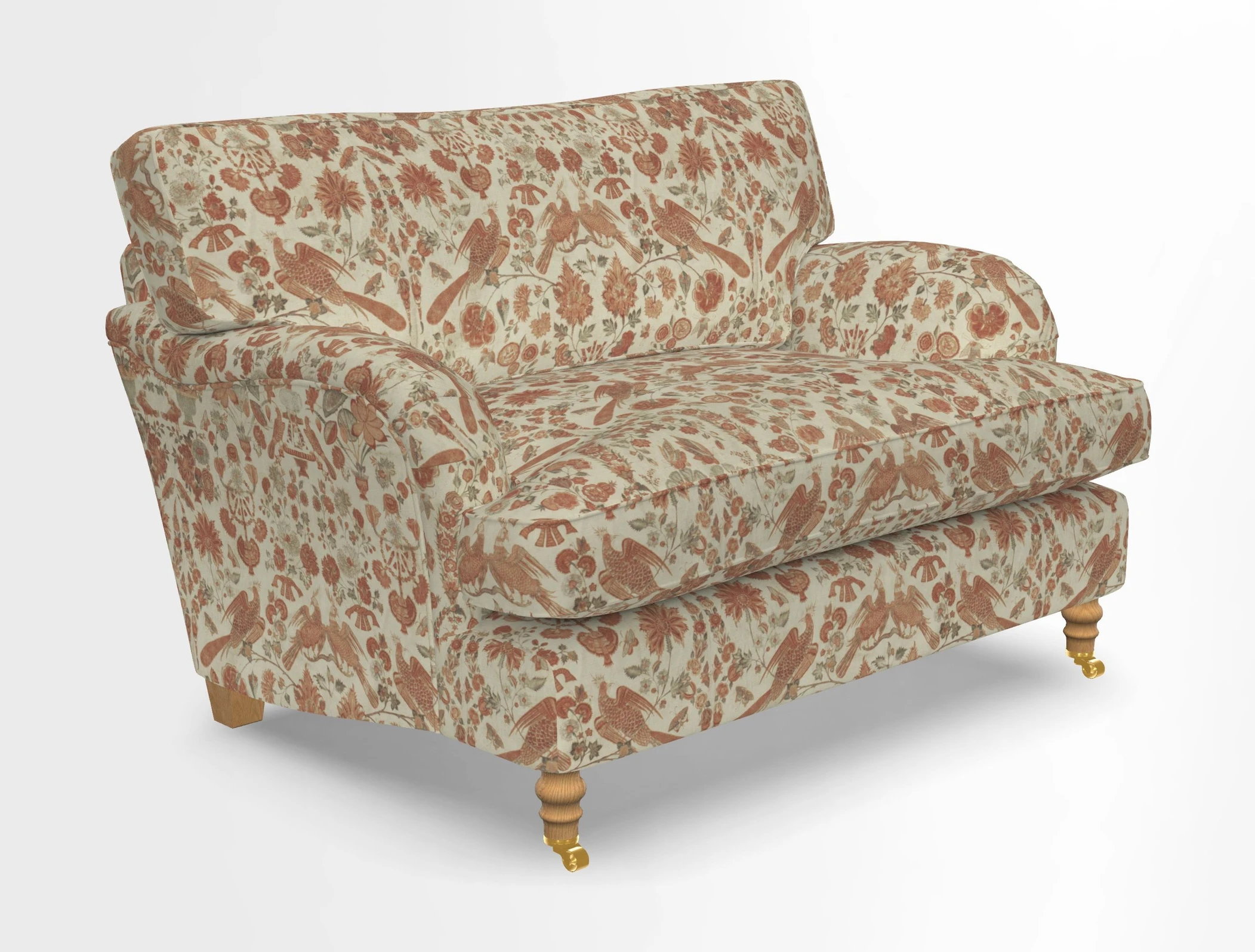 Alwinton snuggler in Lumino Velvet Wine