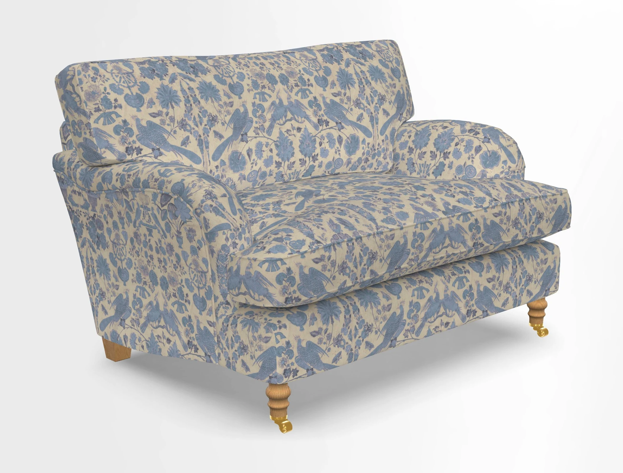 Alwinton snuggler in Lumino Velvet Wine
