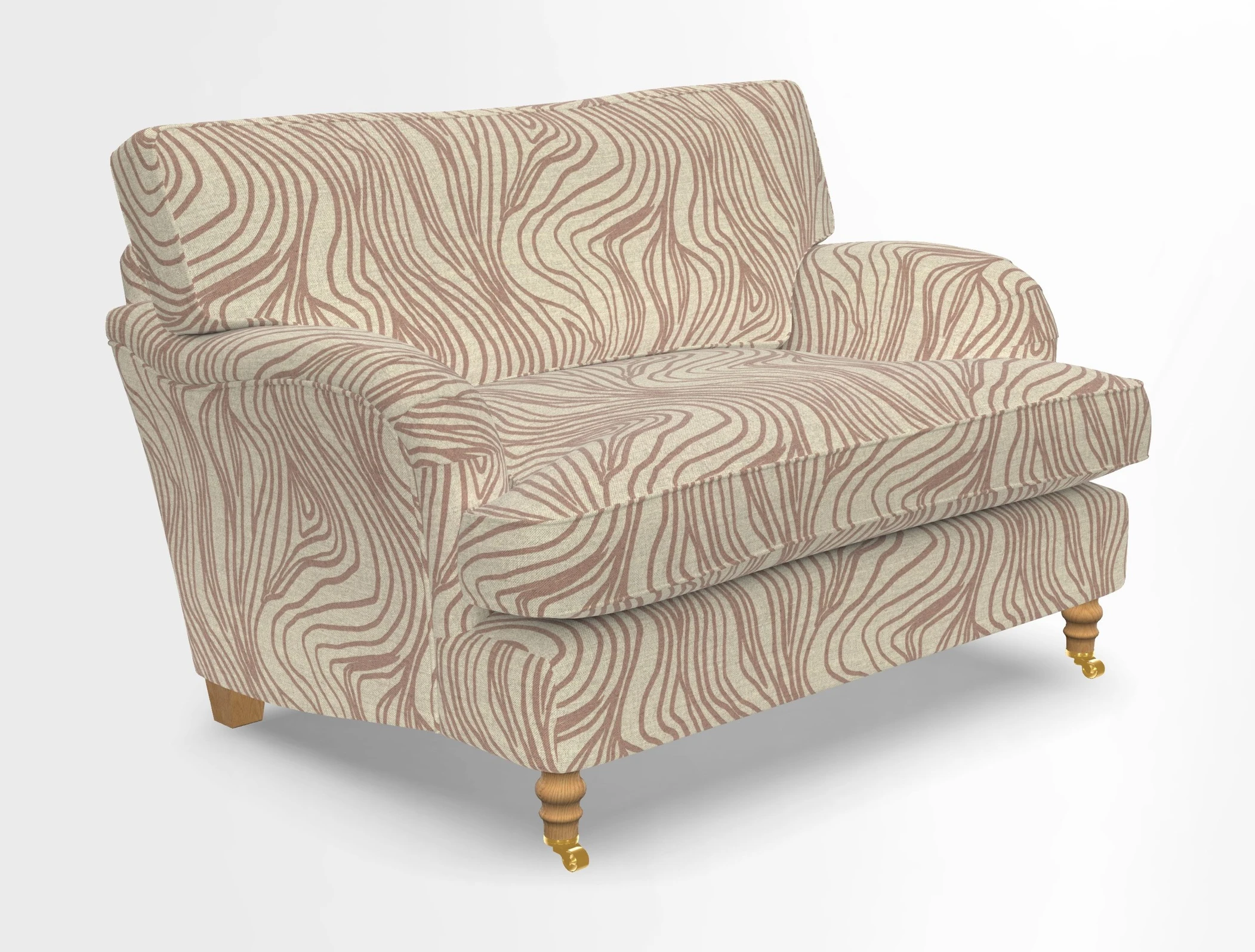 Alwinton snuggler in Lumino Velvet Wine
