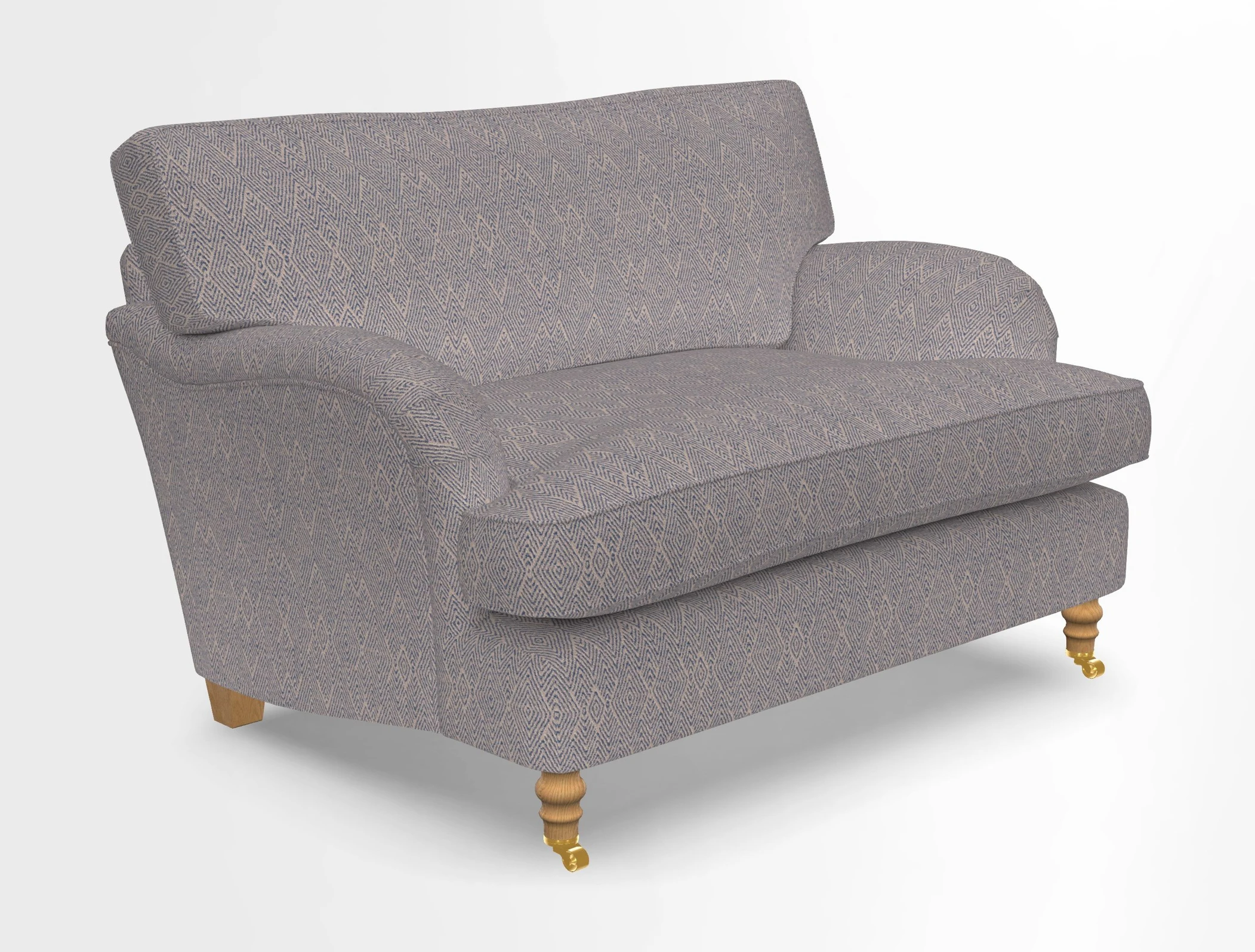 Alwinton snuggler in Lumino Velvet Wine