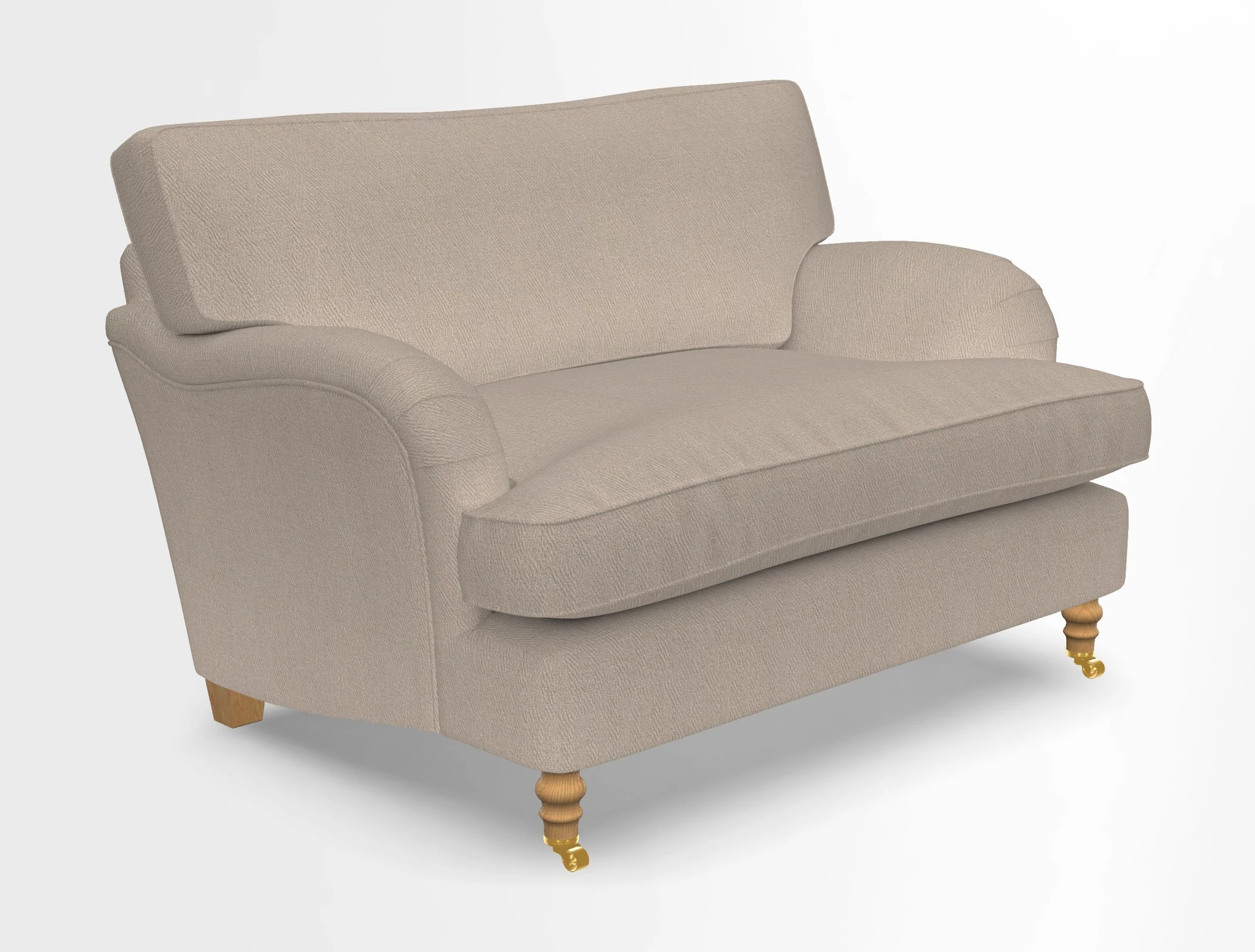Alwinton snuggler in Lumino Velvet Wine
