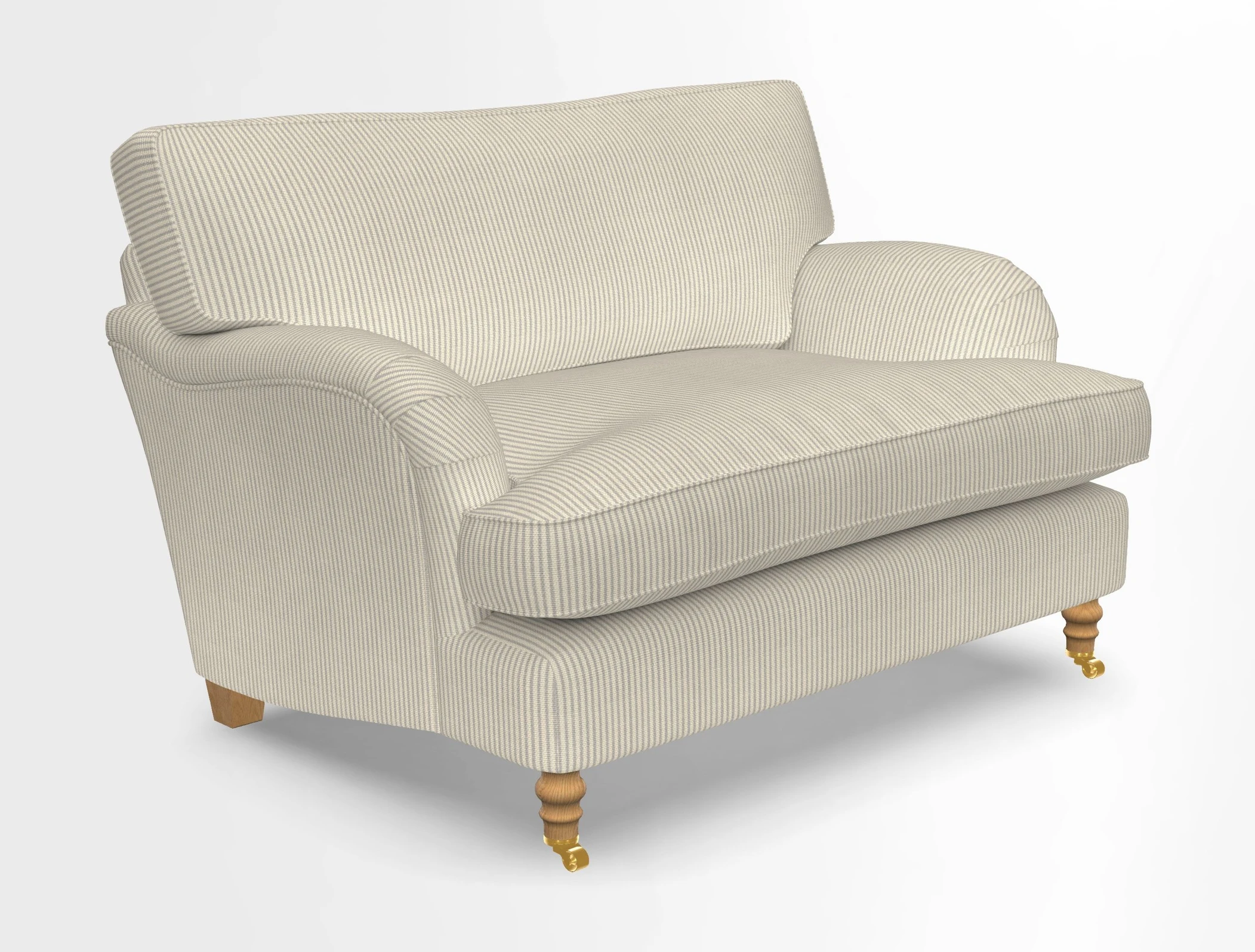 Alwinton snuggler in Lumino Velvet Wine