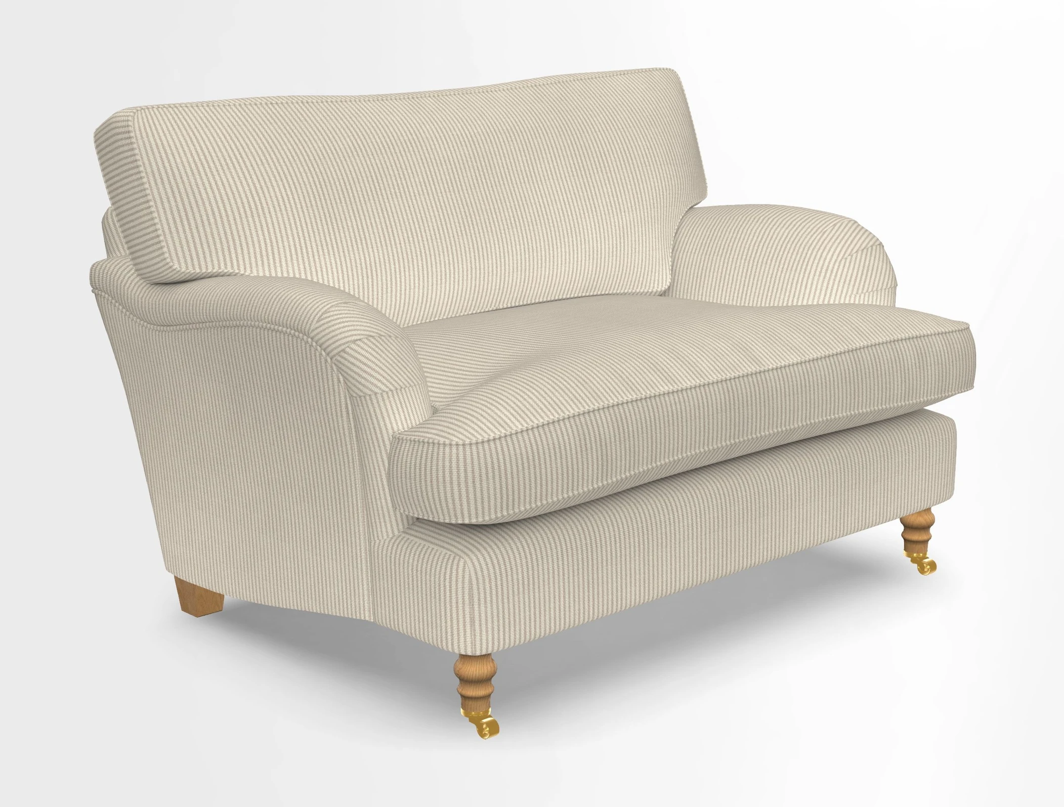 Alwinton snuggler in Lumino Velvet Wine