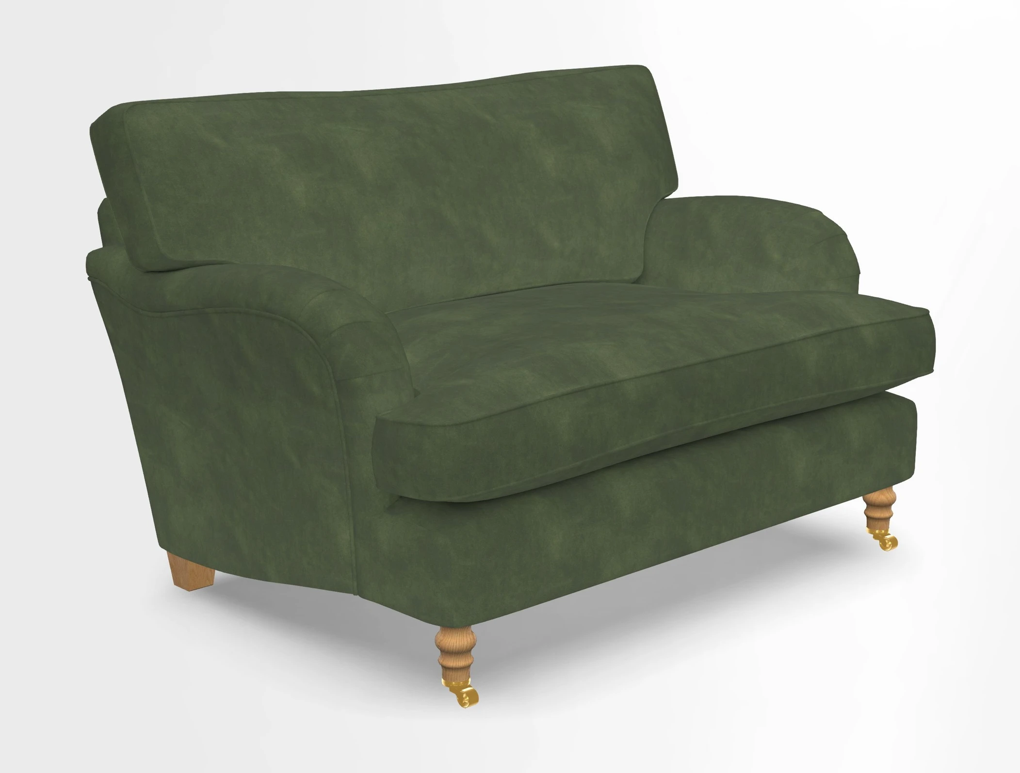 Alwinton snuggler in Lumino Velvet Wine