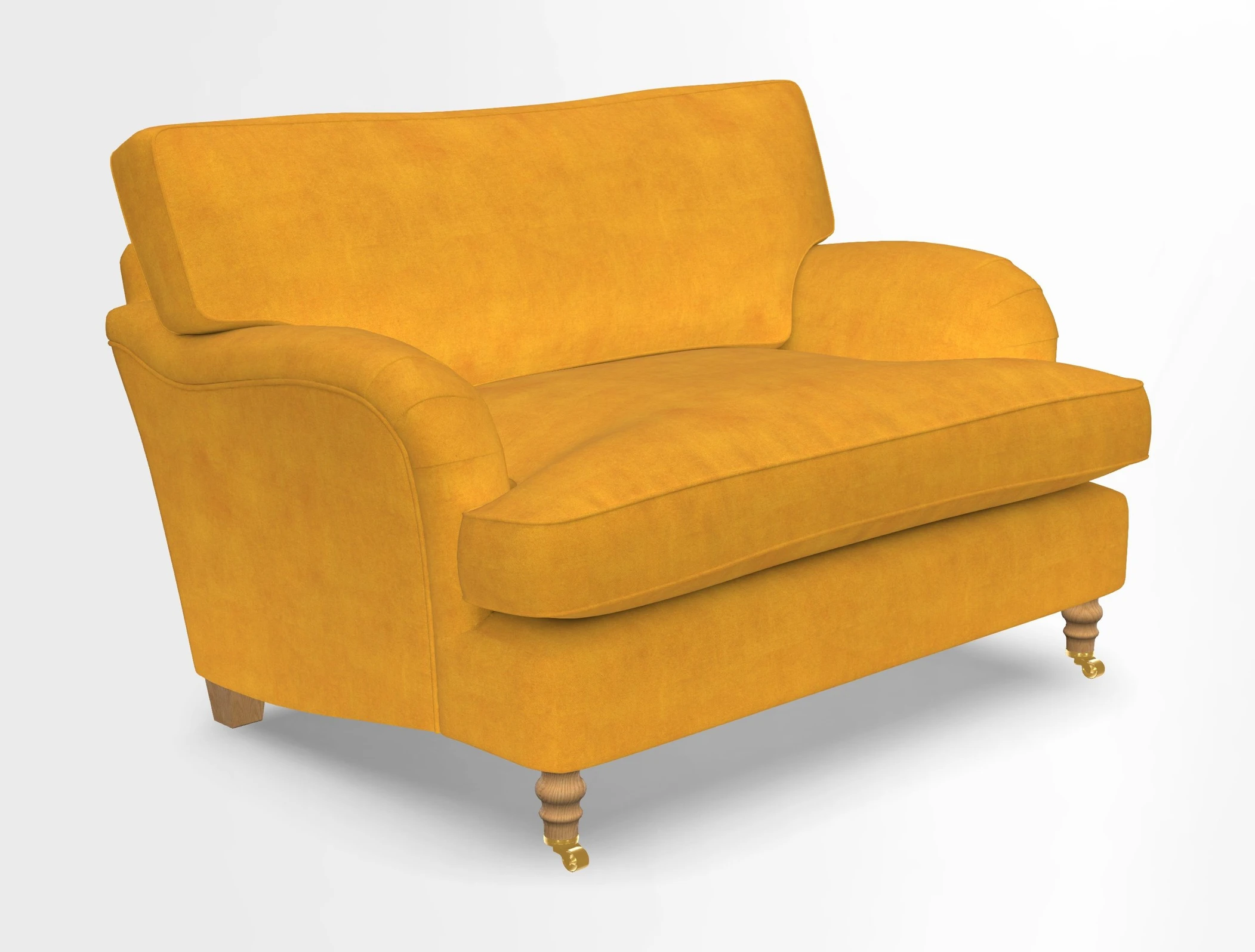 Alwinton snuggler in Lumino Velvet Wine