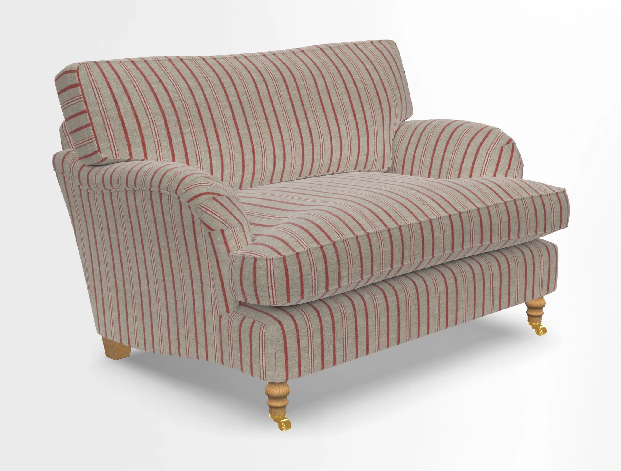 Alwinton snuggler in Lumino Velvet Wine