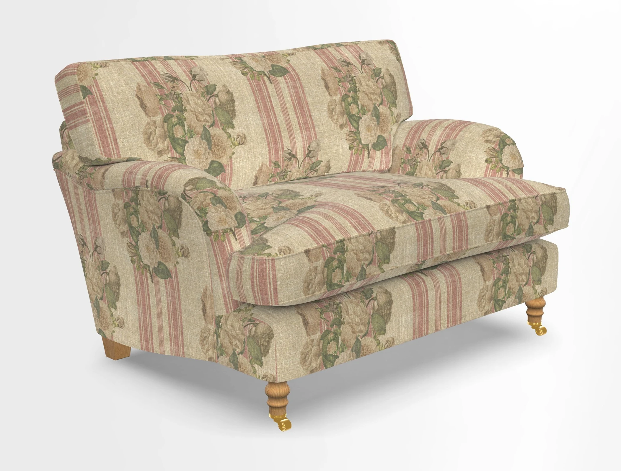 Alwinton snuggler in Lumino Velvet Wine