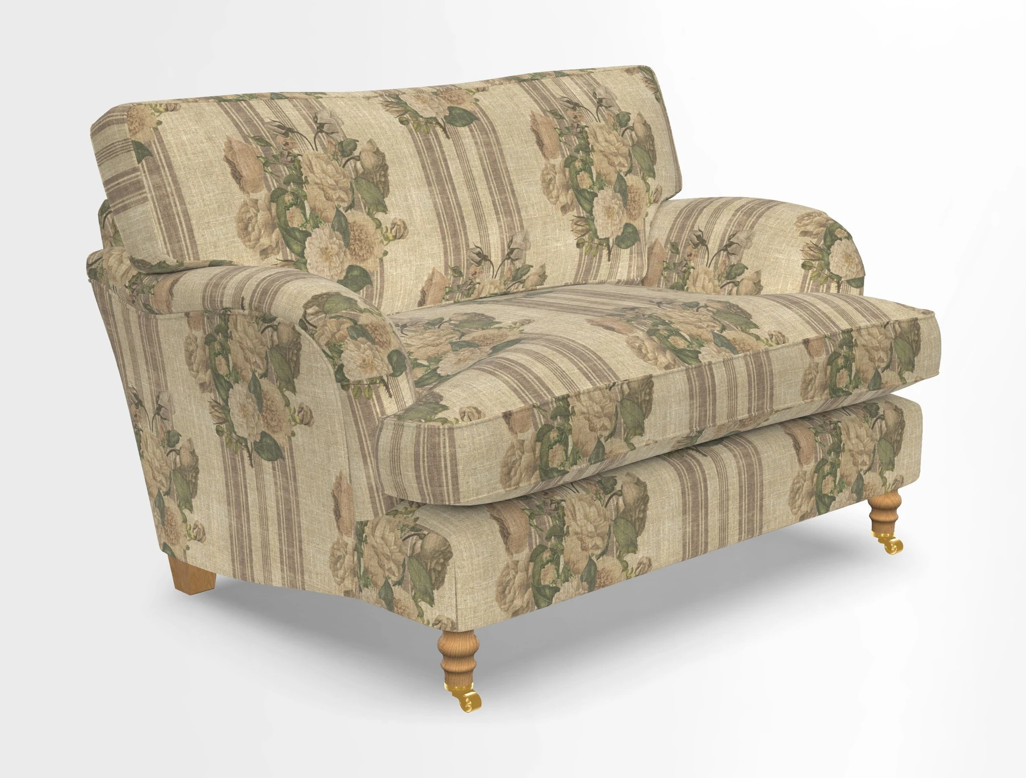 Alwinton snuggler in Lumino Velvet Wine