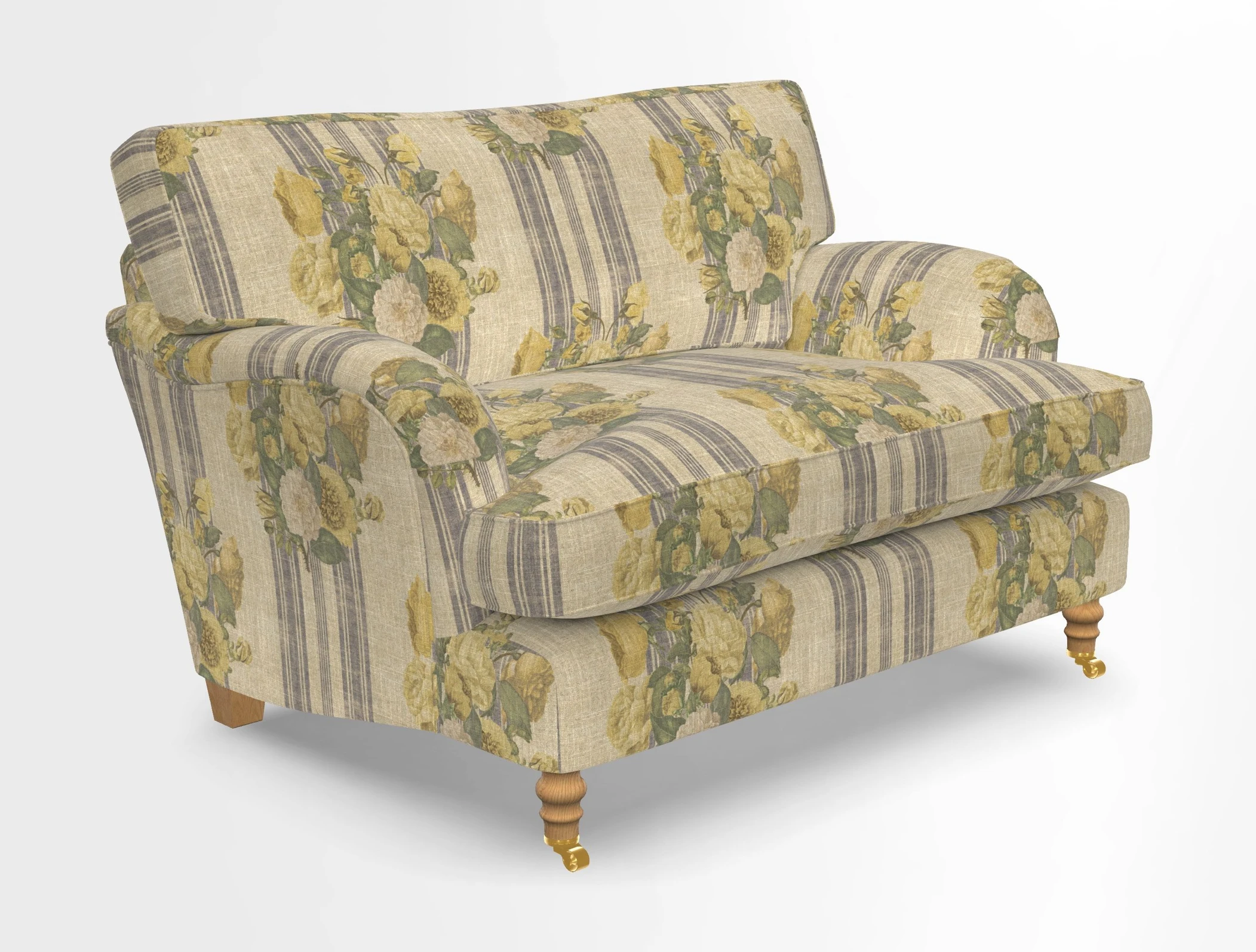 Alwinton snuggler in Lumino Velvet Wine