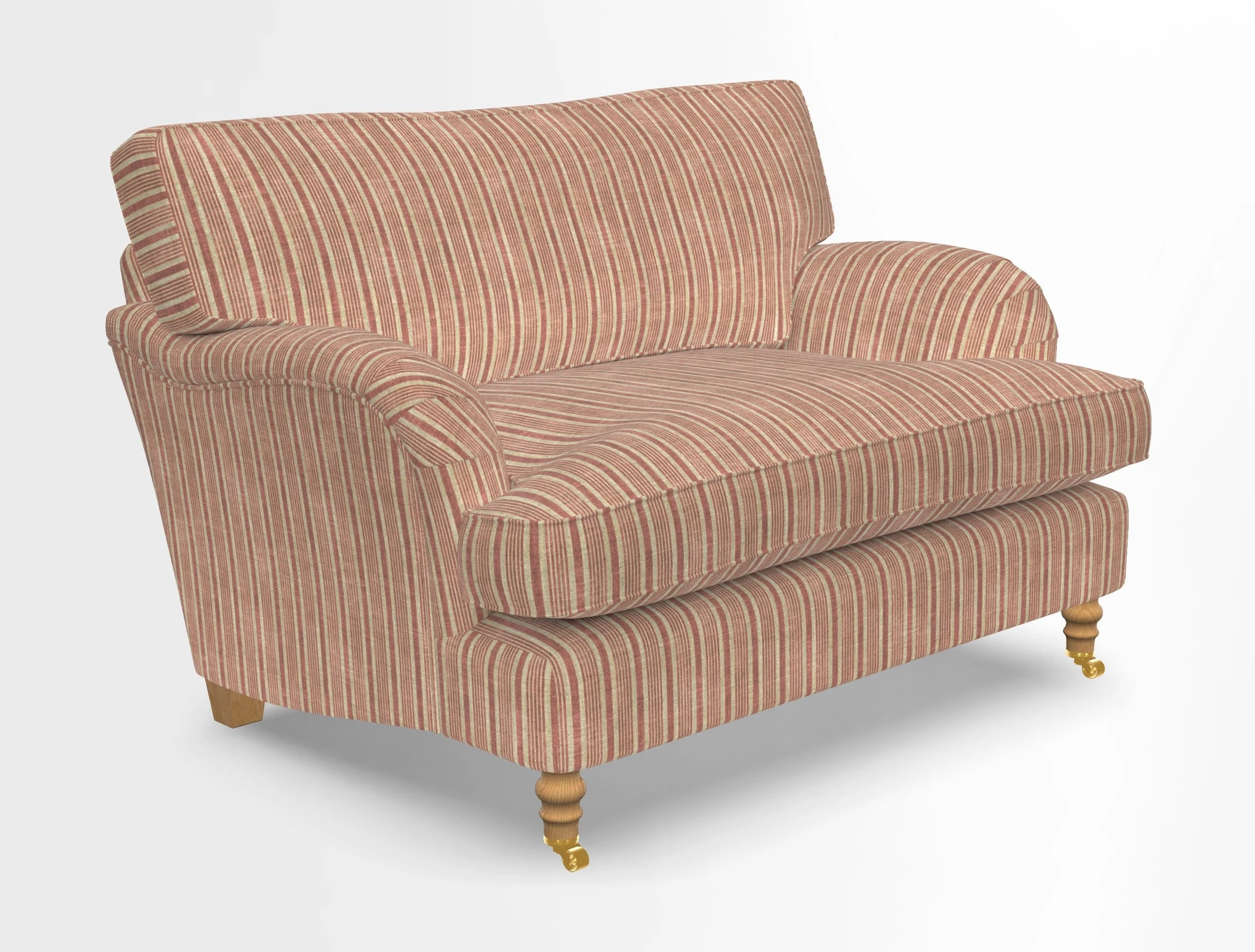 Alwinton snuggler in Lumino Velvet Wine