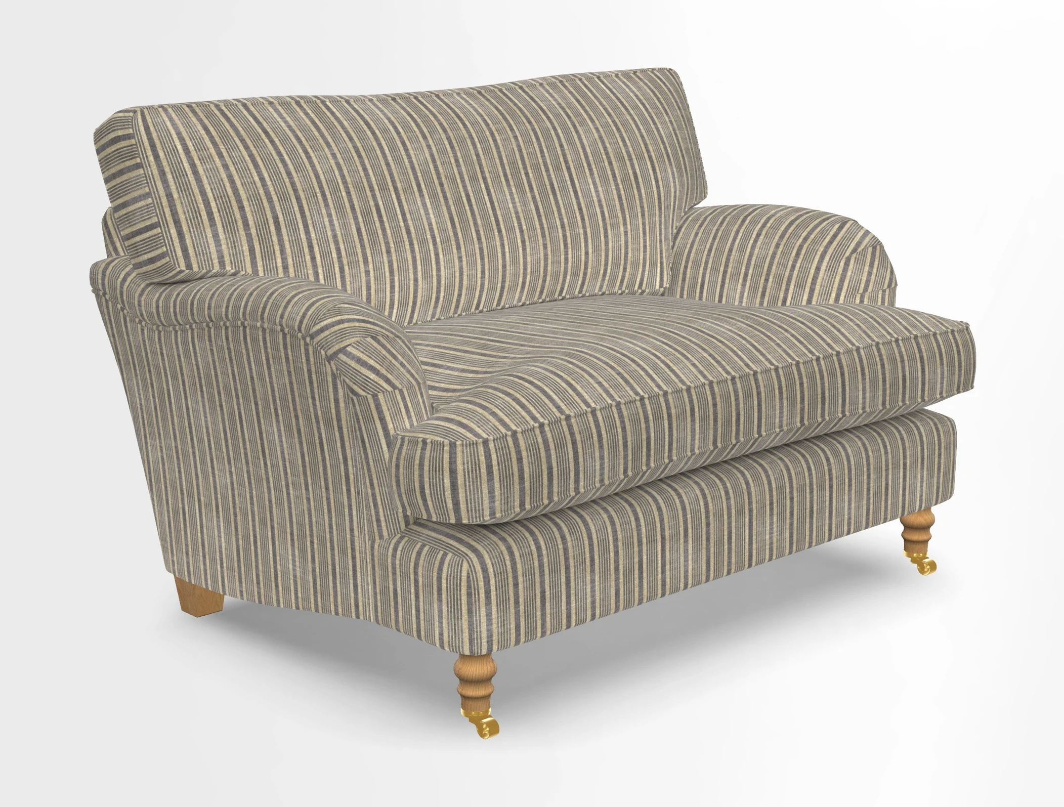 Alwinton snuggler in Lumino Velvet Wine