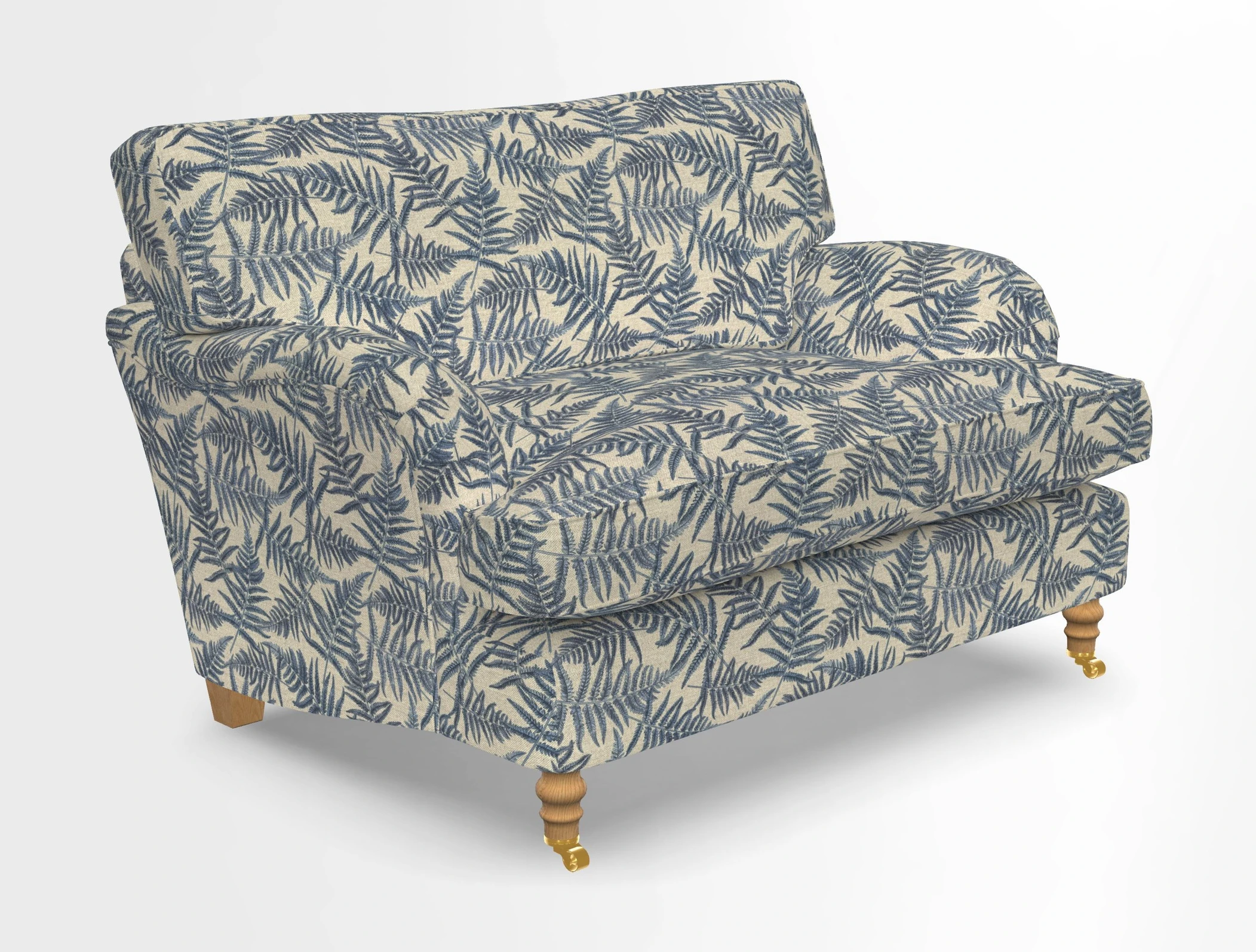 Alwinton snuggler in Lumino Velvet Wine