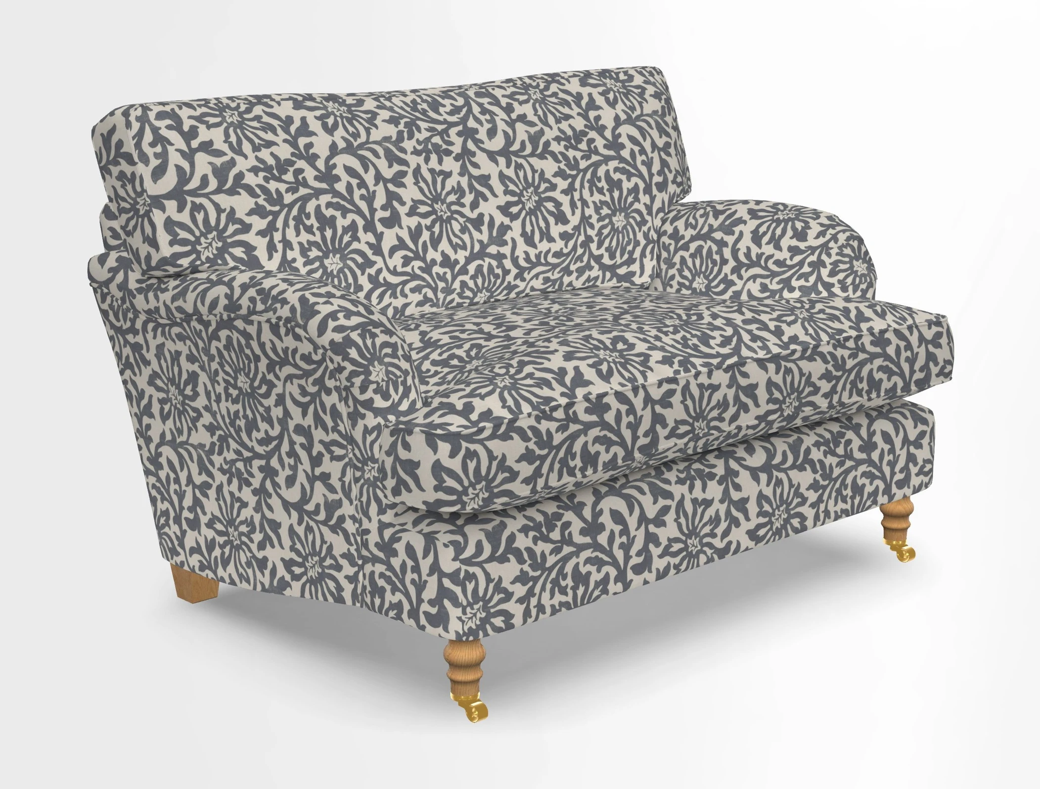 Alwinton snuggler in Lumino Velvet Wine