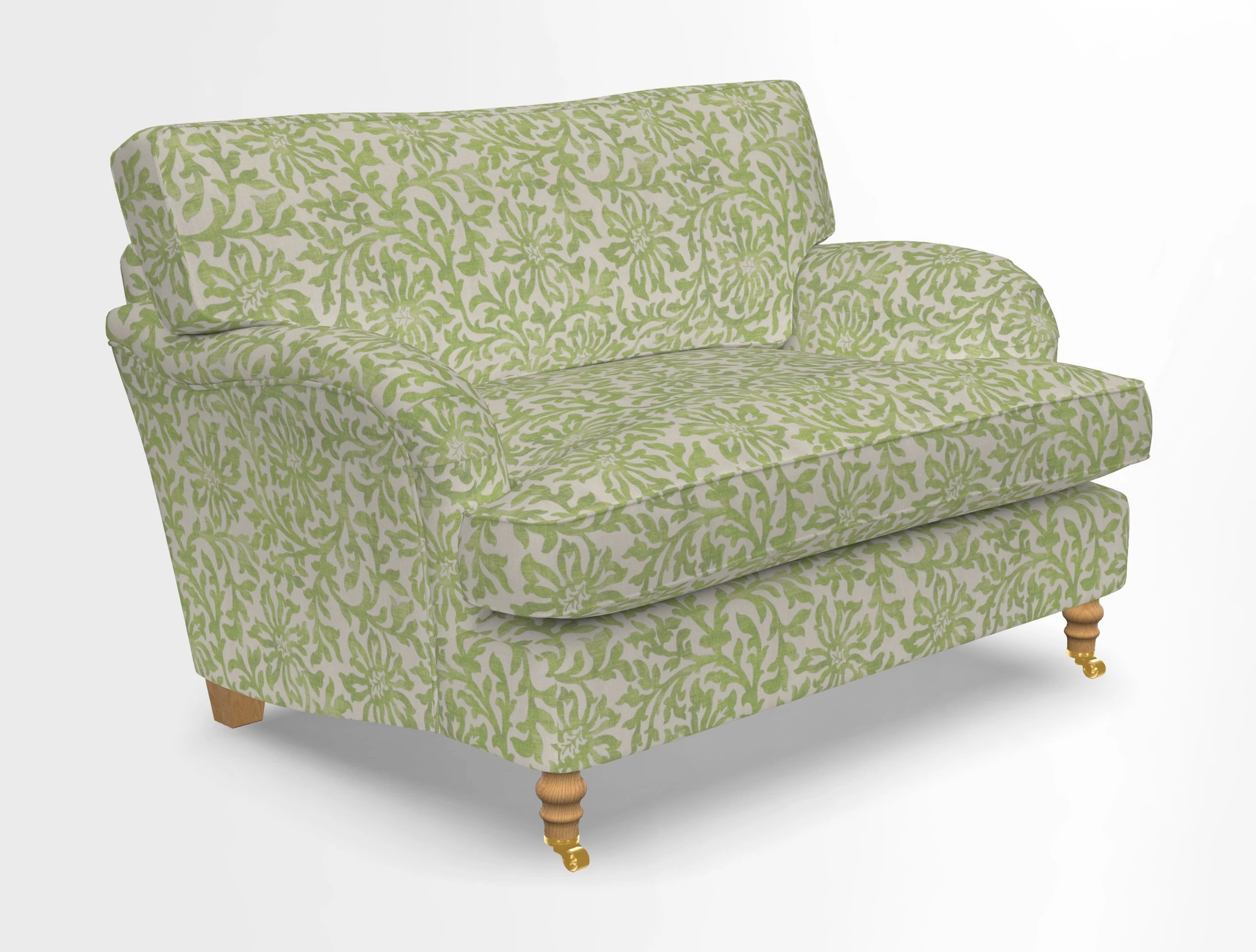 Alwinton snuggler in Lumino Velvet Wine