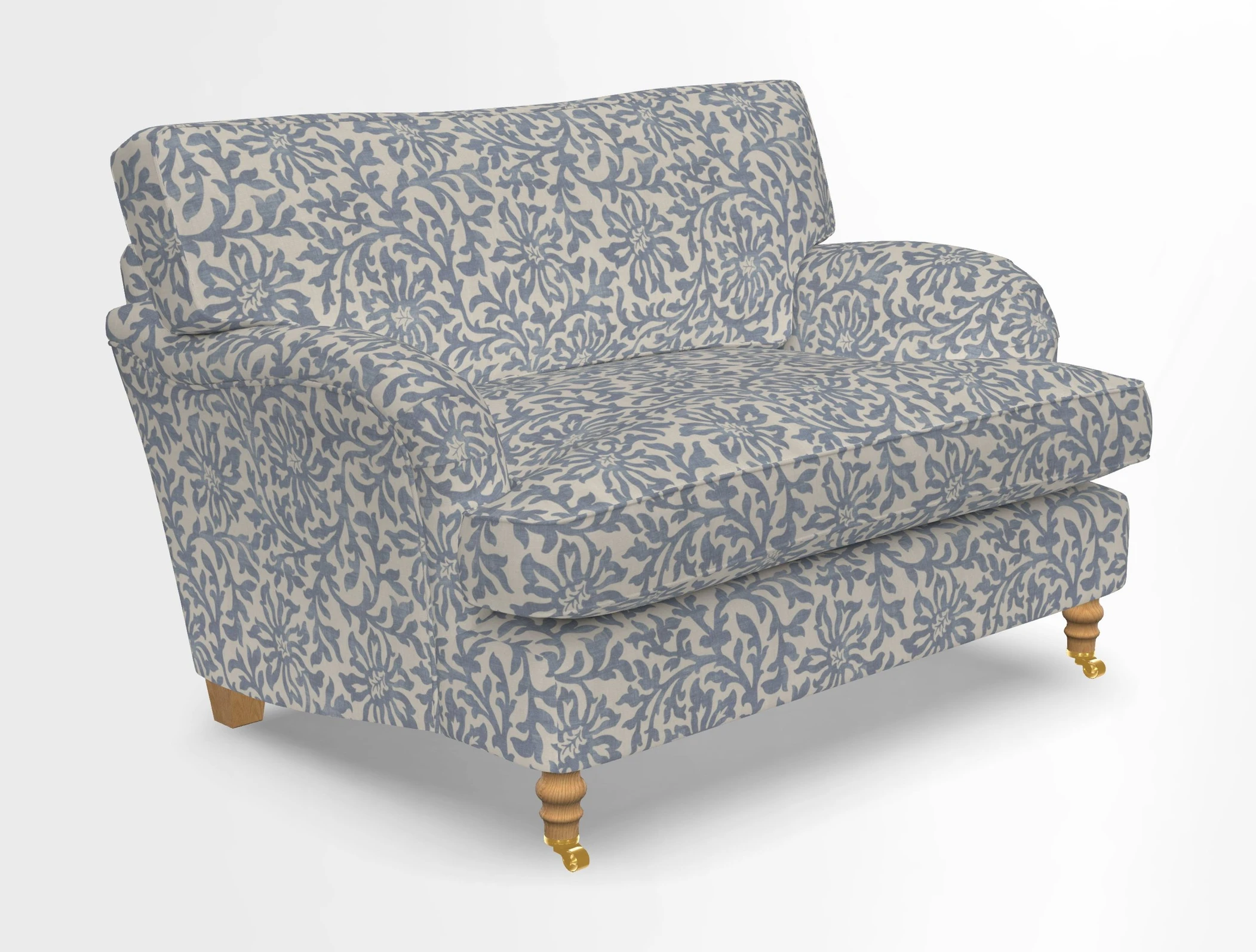 Alwinton snuggler in Lumino Velvet Wine