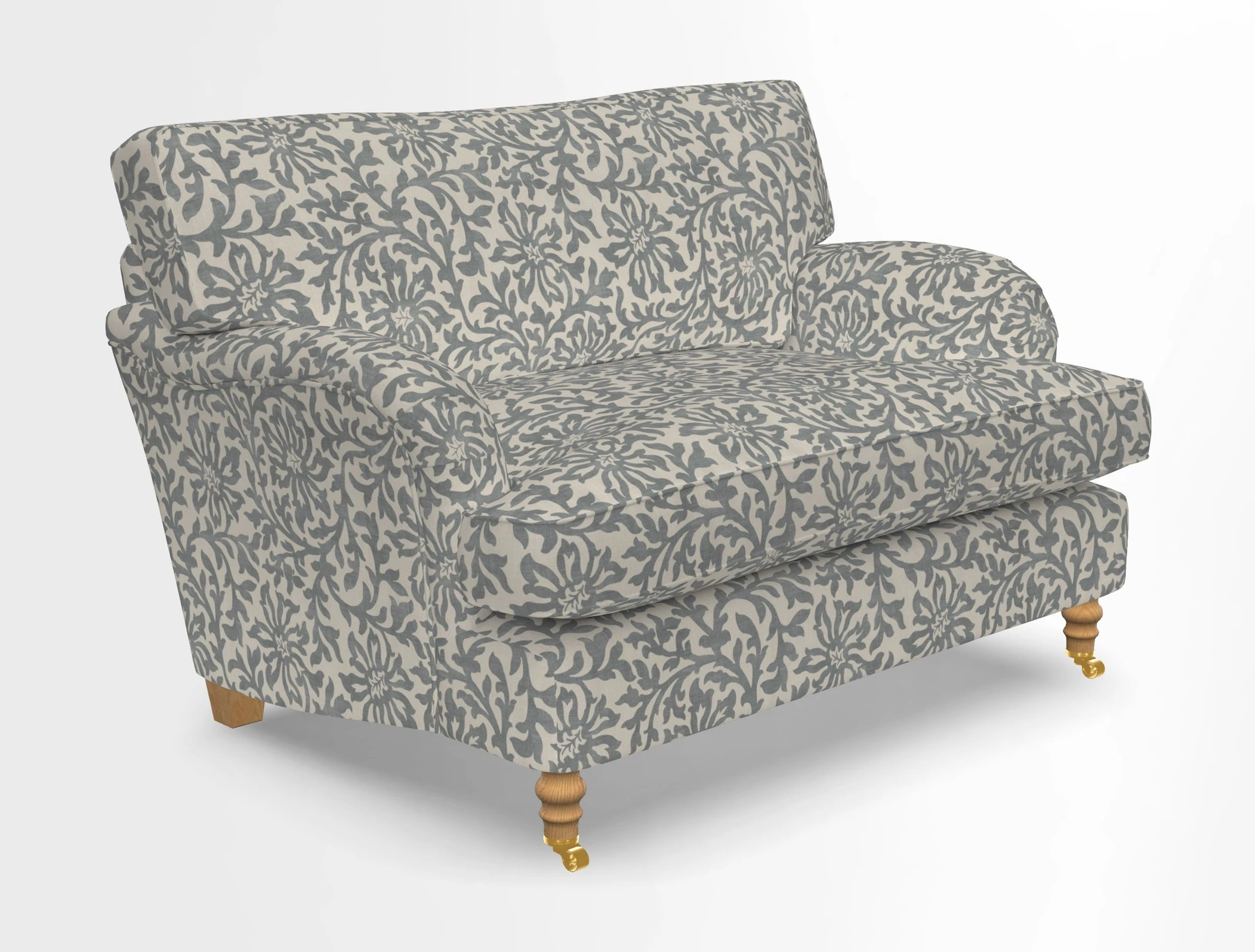 Alwinton snuggler in Lumino Velvet Wine